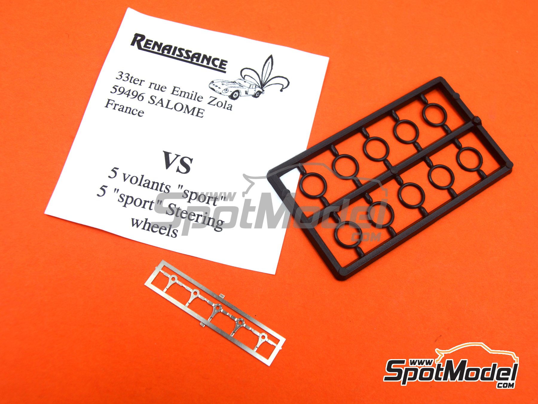 Image 3: Sport steering wheels | Steering wheel in 1/43 scale manufactured by Renaissance Models (ref.&nbsp;VS)