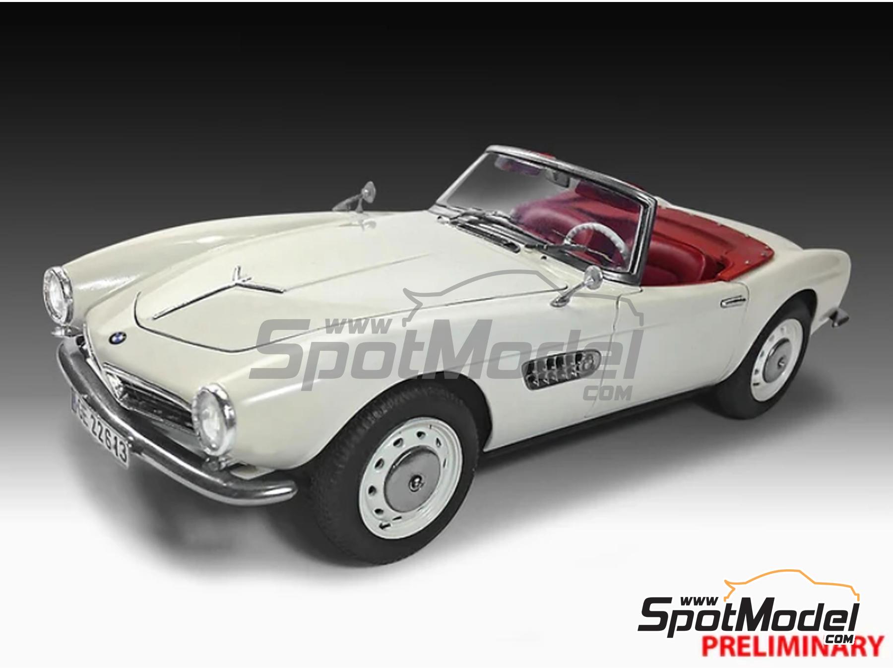 Image 1: BMW 507 -  1956 - 5 x 10ml + 1 x 25gr | Car scale model kit in 1/24 scale manufactured by Revell (ref.&nbsp;REV05617, also 4009803056173 and 05617)