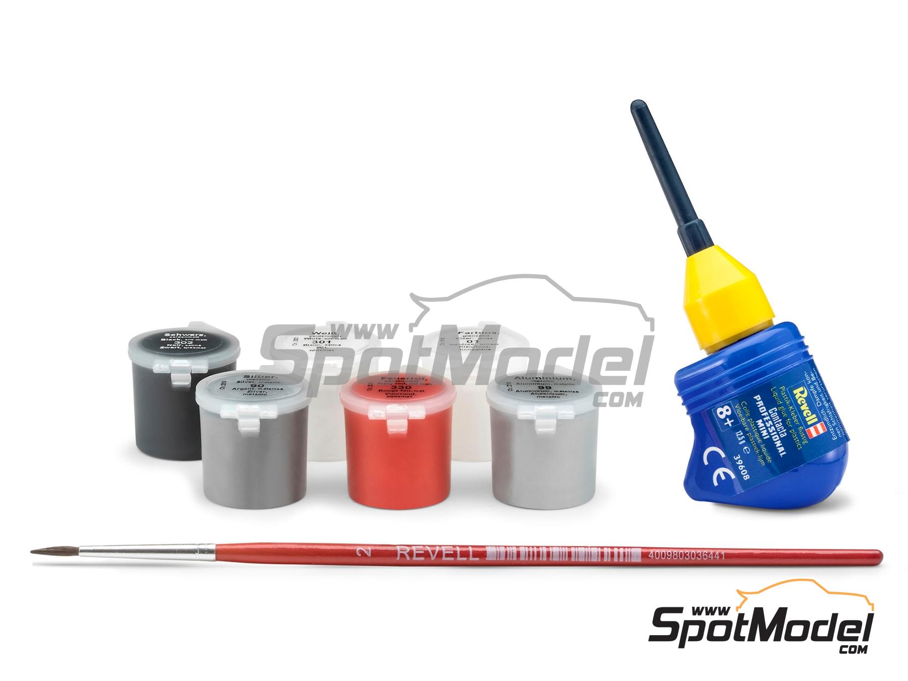 Image 7: Mercedes-Benz 300 SLR Uhlenhaut Coupe -  1955 - 6 x 10ml + 1 x 25gr | Car scale model kit in 1/24 scale manufactured by Revell (ref.&nbsp;REV05633, also 4009803056333 and 05633)