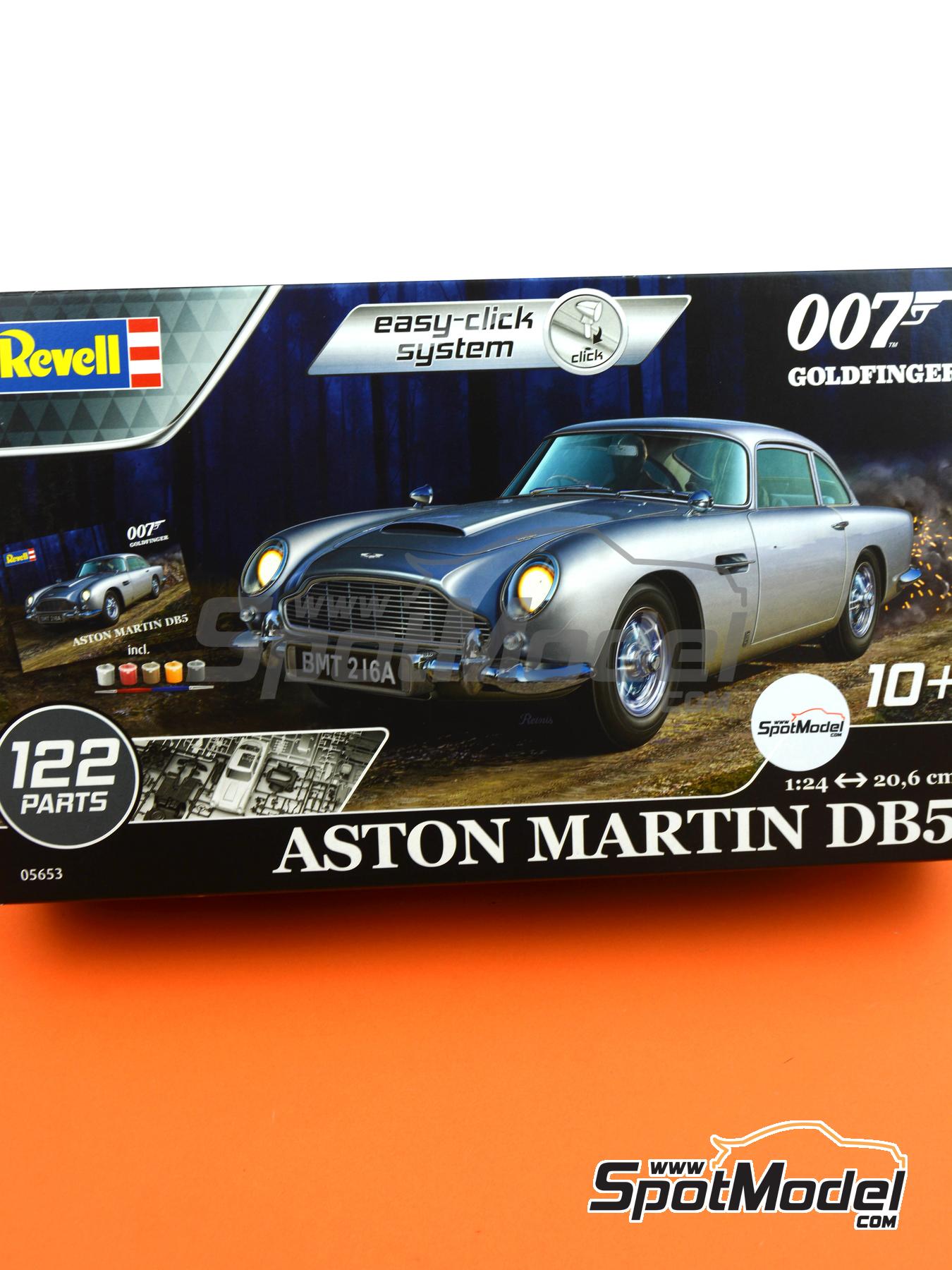 Revell 05653: Maqueta de coche escala 1/24 - Aston Martin DB5 - James Bond  007 Goldfinger - 5 x 10ml + 1 x 25gr (ref. REV05653)