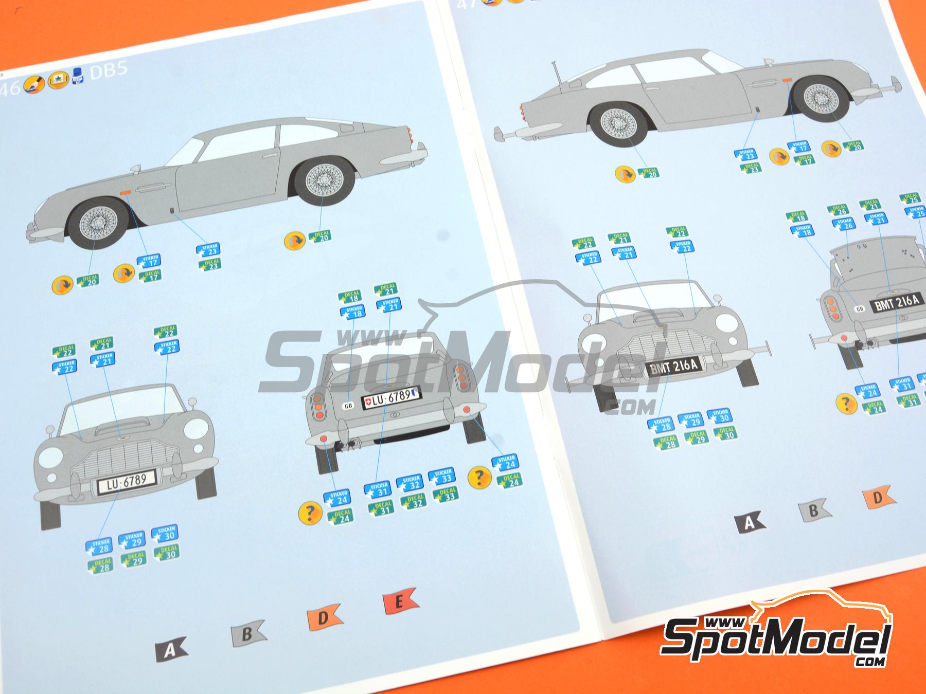 thumbnail image 2 of Revell 1/24 James Bond Aston Martin DB5 Model Kit – Goldfinger Edition 05653 2 of 6