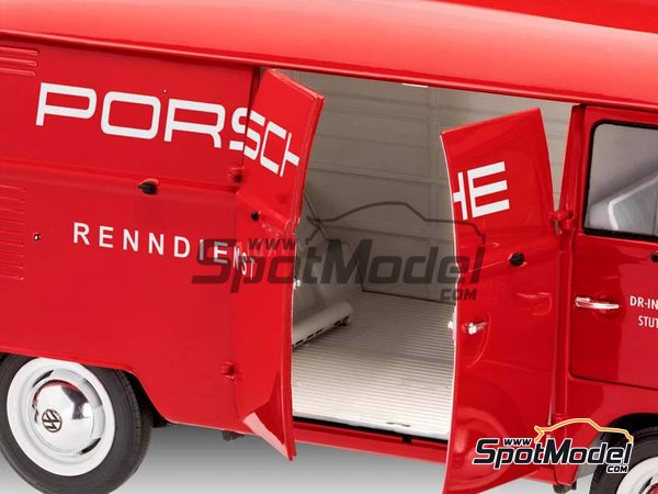 Image 5: Volkswagen Transporter  T1 Kastenwagen Porsche Renndienst | Model van kit in 1/16 scale manufactured by Revell (ref.&nbsp;REV07049, also 07049, REV7049 and 4009803070490)