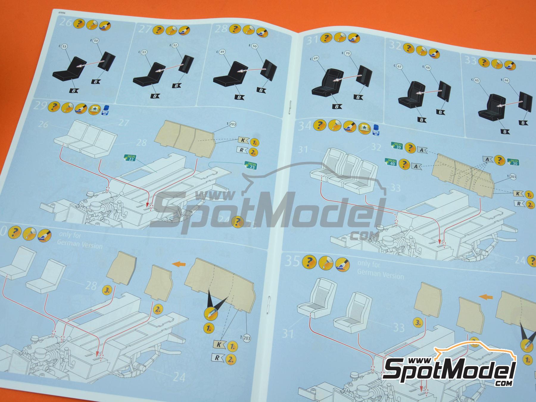 Image 18: Land Rover Serie III LWB Commercial | Maqueta de coche en escala 1/24 fabricado por Revell (ref. REV07056, tambien 4009803070568 y 07056)