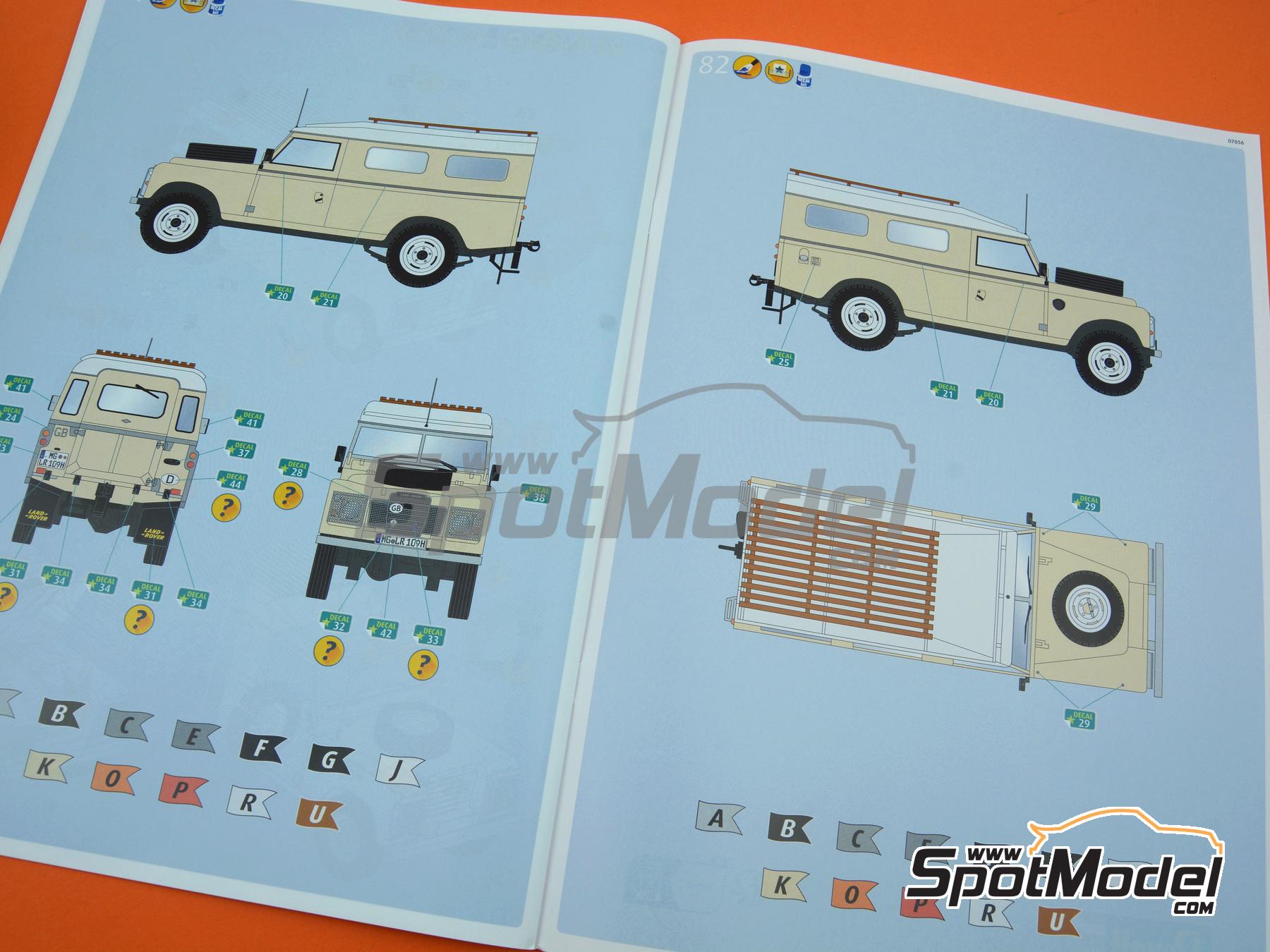 Image 21: Land Rover Serie III LWB Commercial | Maqueta de coche en escala 1/24 fabricado por Revell (ref. REV07056, tambien 4009803070568 y 07056)