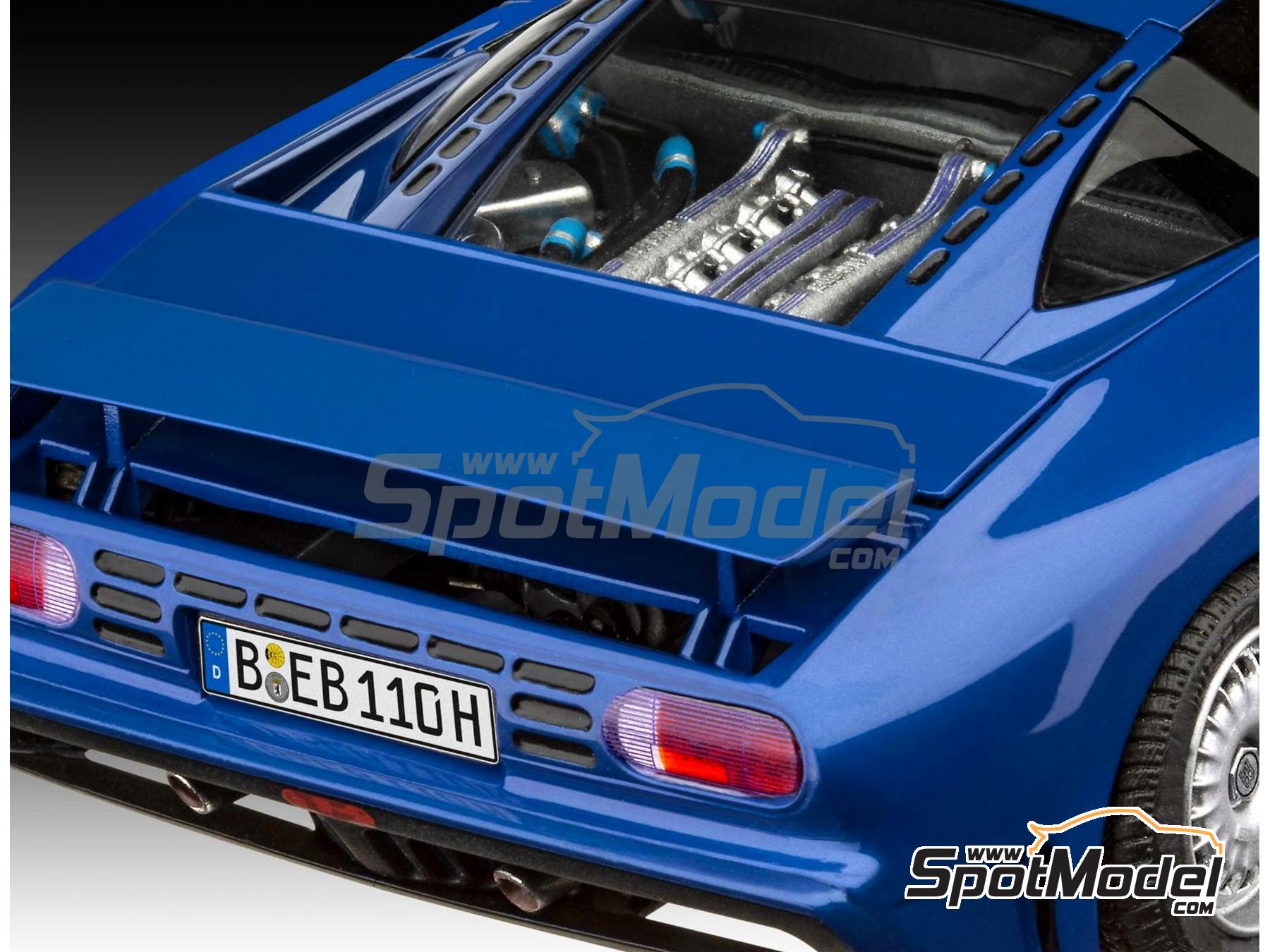 Image 6: Bugatti EB110 | Car scale model kit in 1/24 scale manufactured by Revell (ref.&nbsp;REV07353, also 4009803073538 and 07353)