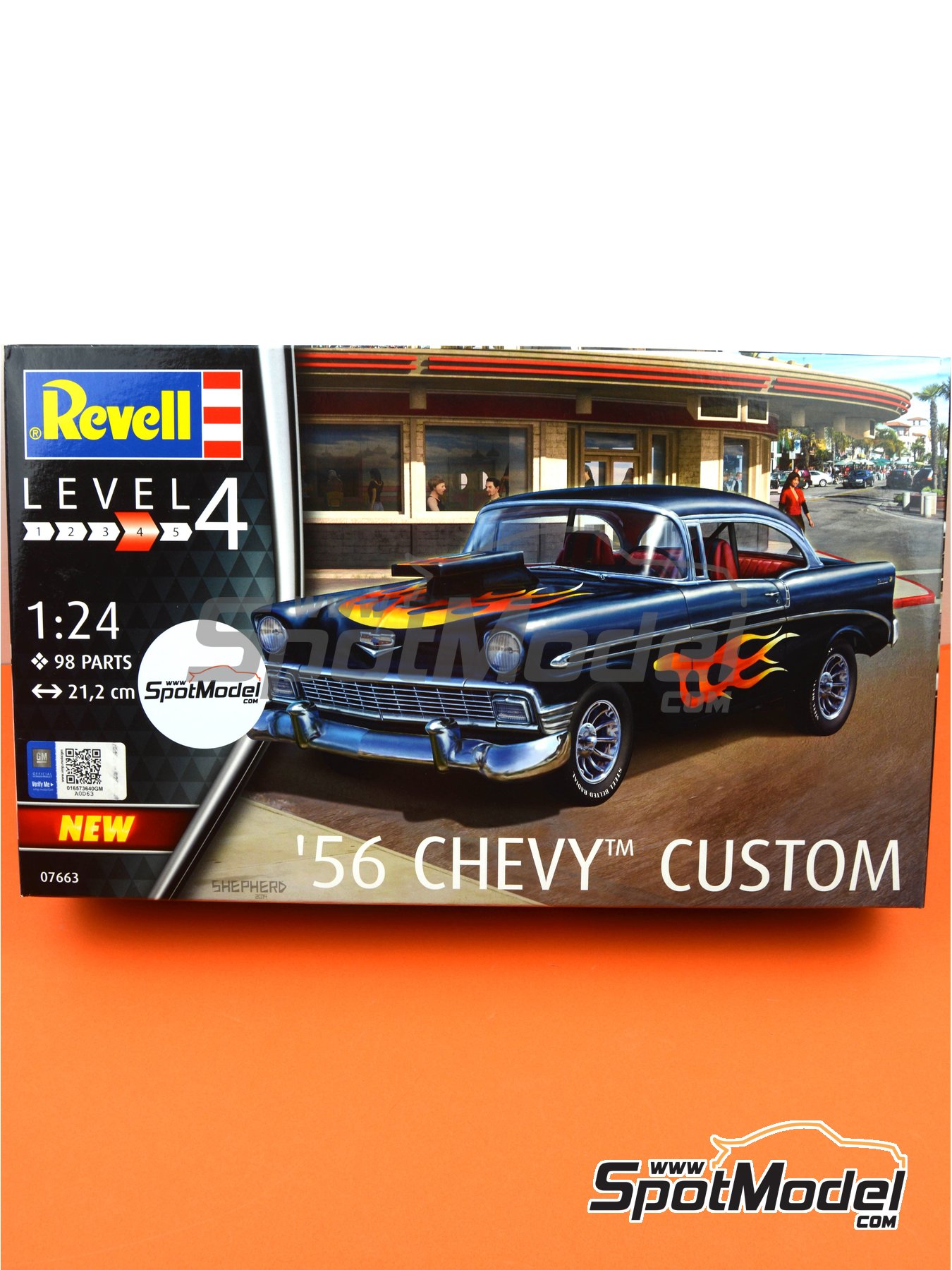 REVELL 1956 Chevy CUSTOM 1:25 Modèle De Voiture 07663 Kit 