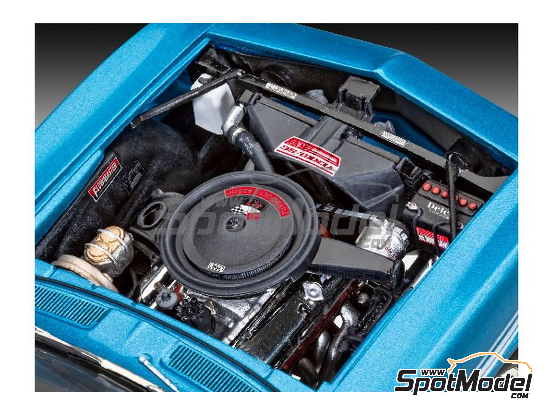 Image 6: Chevrolet Camaro sponsored by Fast & Furious -  1969 | Car scale model kit in 1/25 scale manufactured by Revell (ref.&nbsp;REV07694, also 4009803007694 and 07694)