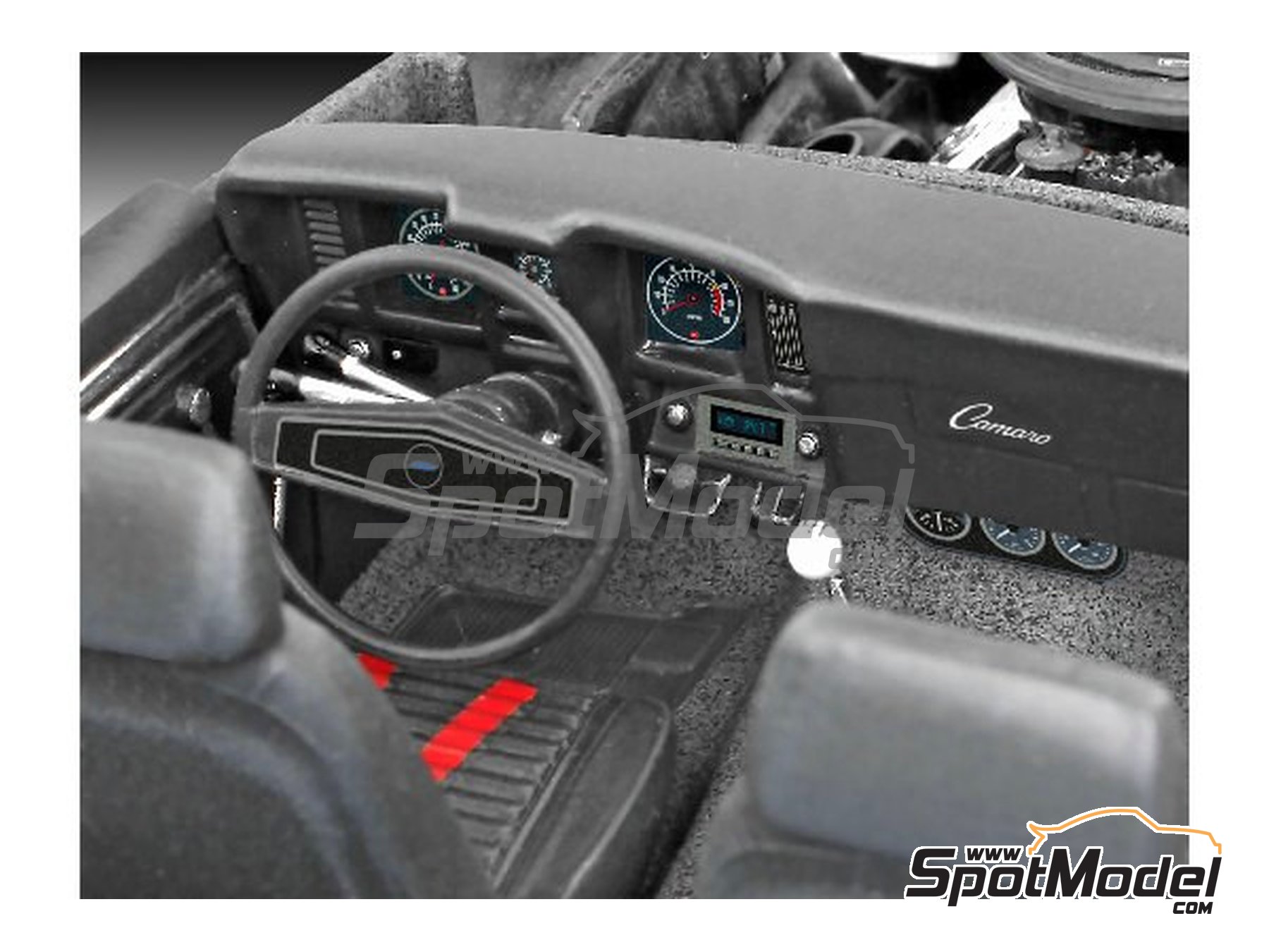 Image 7: Chevrolet Camaro sponsored by Fast & Furious -  1969 | Car scale model kit in 1/25 scale manufactured by Revell (ref.&nbsp;REV07694, also 4009803007694 and 07694)