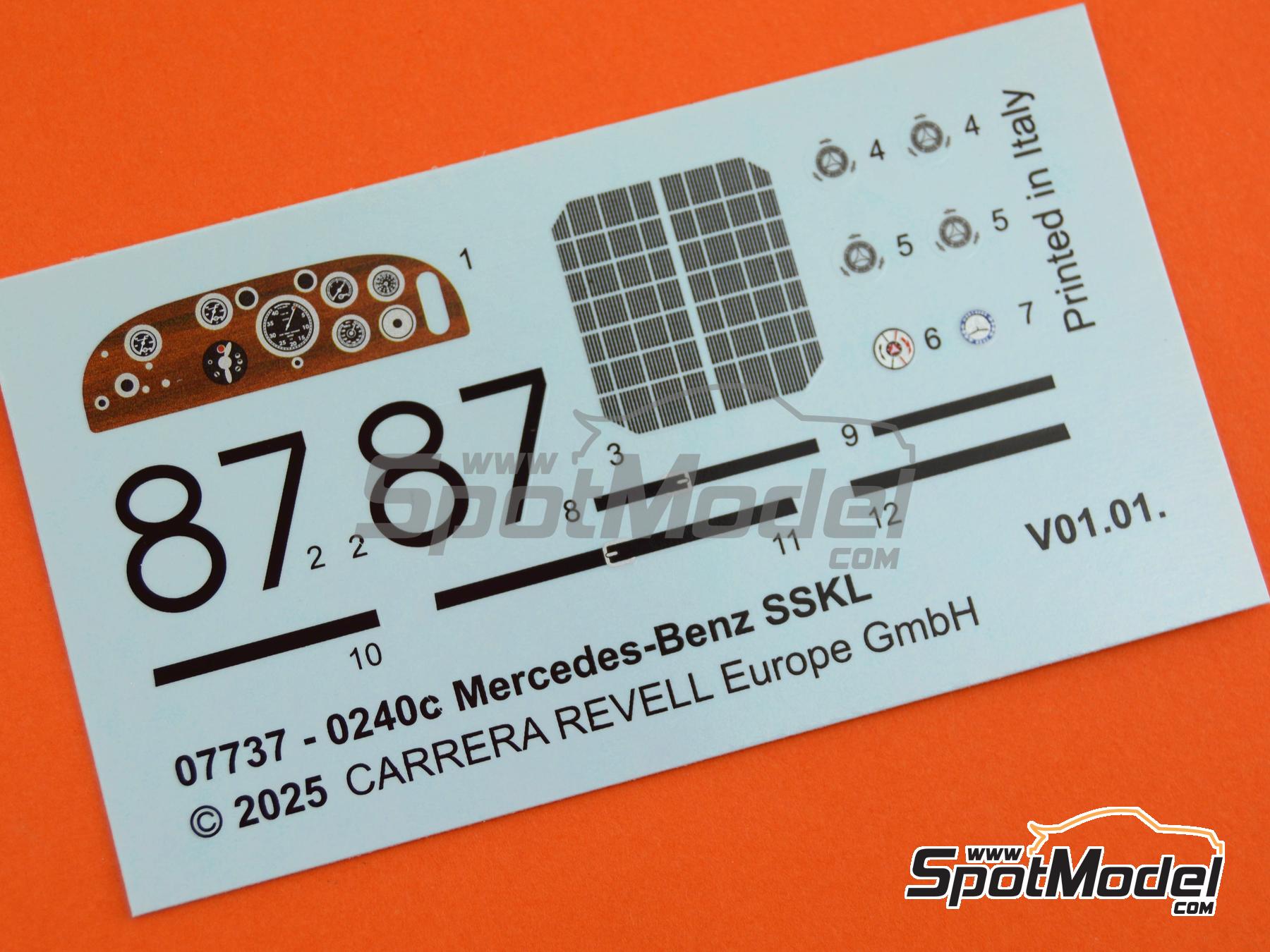 Image 10: Mercedes Benz SSKL - Mille Miglia 1931 | Maqueta en escala 1/32 fabricado por Revell (ref. REV07737, tambien 4009803077376 y 07737)