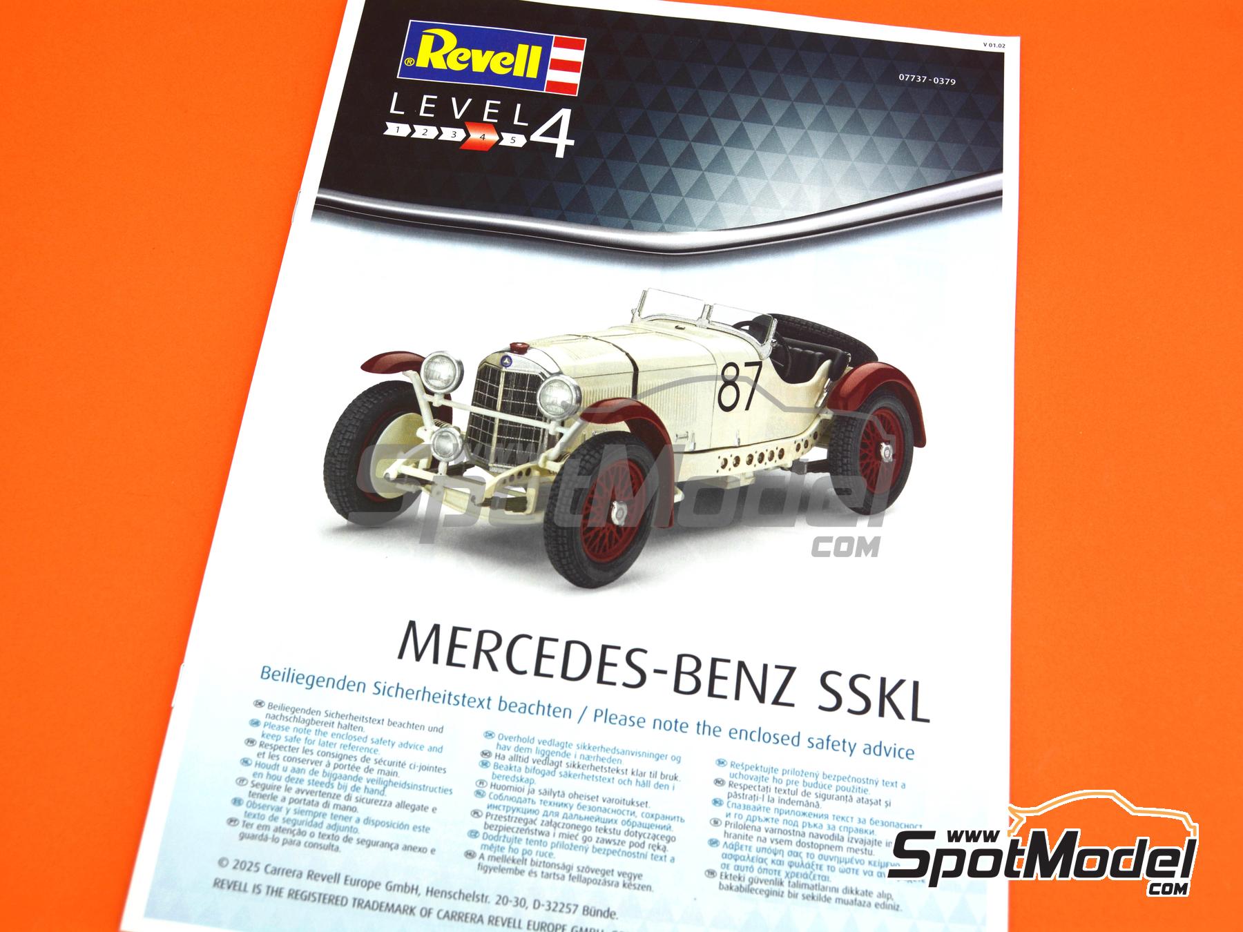Image 13: Mercedes Benz SSKL - Mille Miglia 1931 | Maqueta en escala 1/32 fabricado por Revell (ref. REV07737, tambien 4009803077376 y 07737)