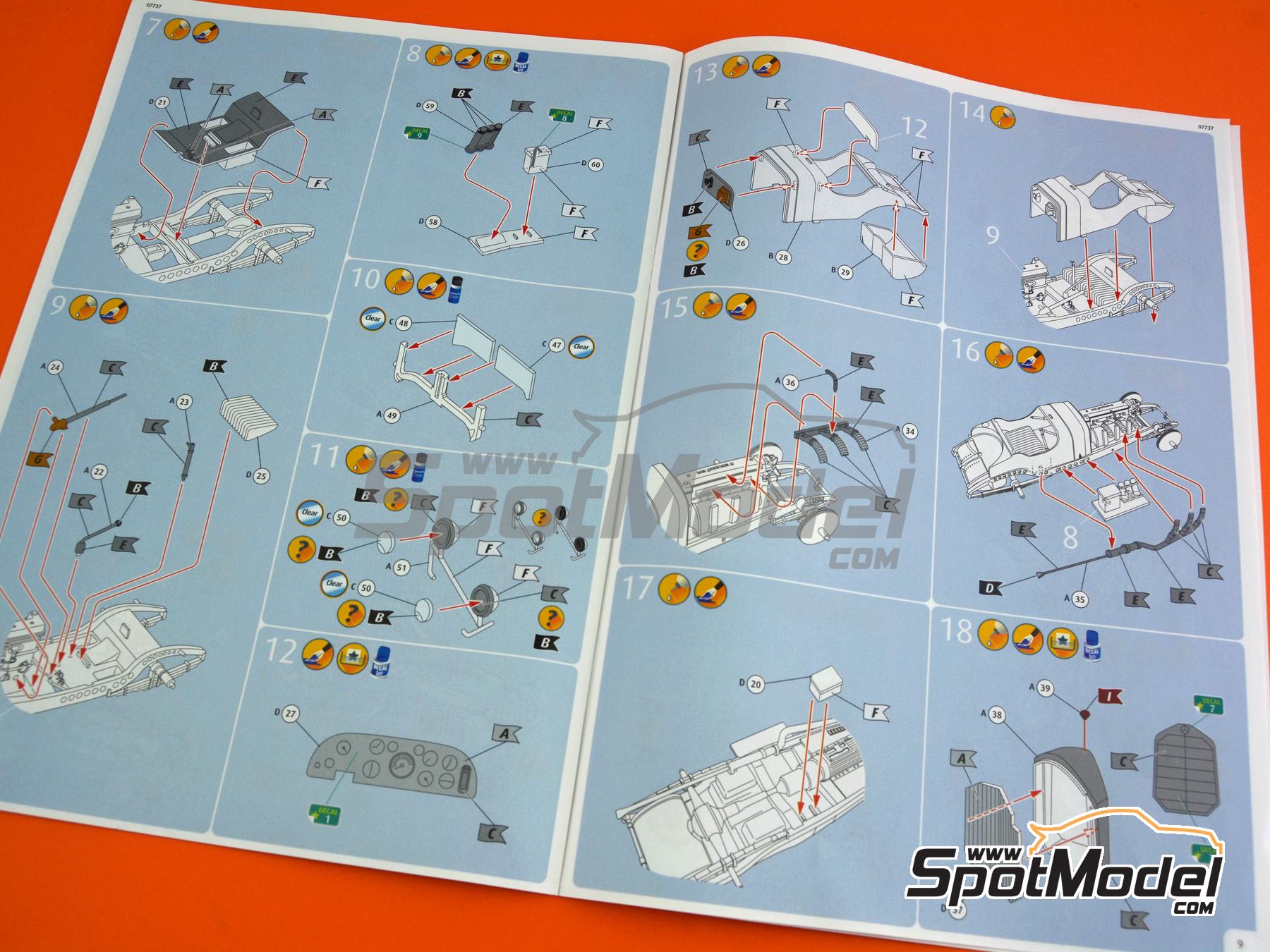 Image 14: Mercedes Benz SSKL - Mille Miglia 1931 | Maqueta en escala 1/32 fabricado por Revell (ref. REV07737, tambien 4009803077376 y 07737)
