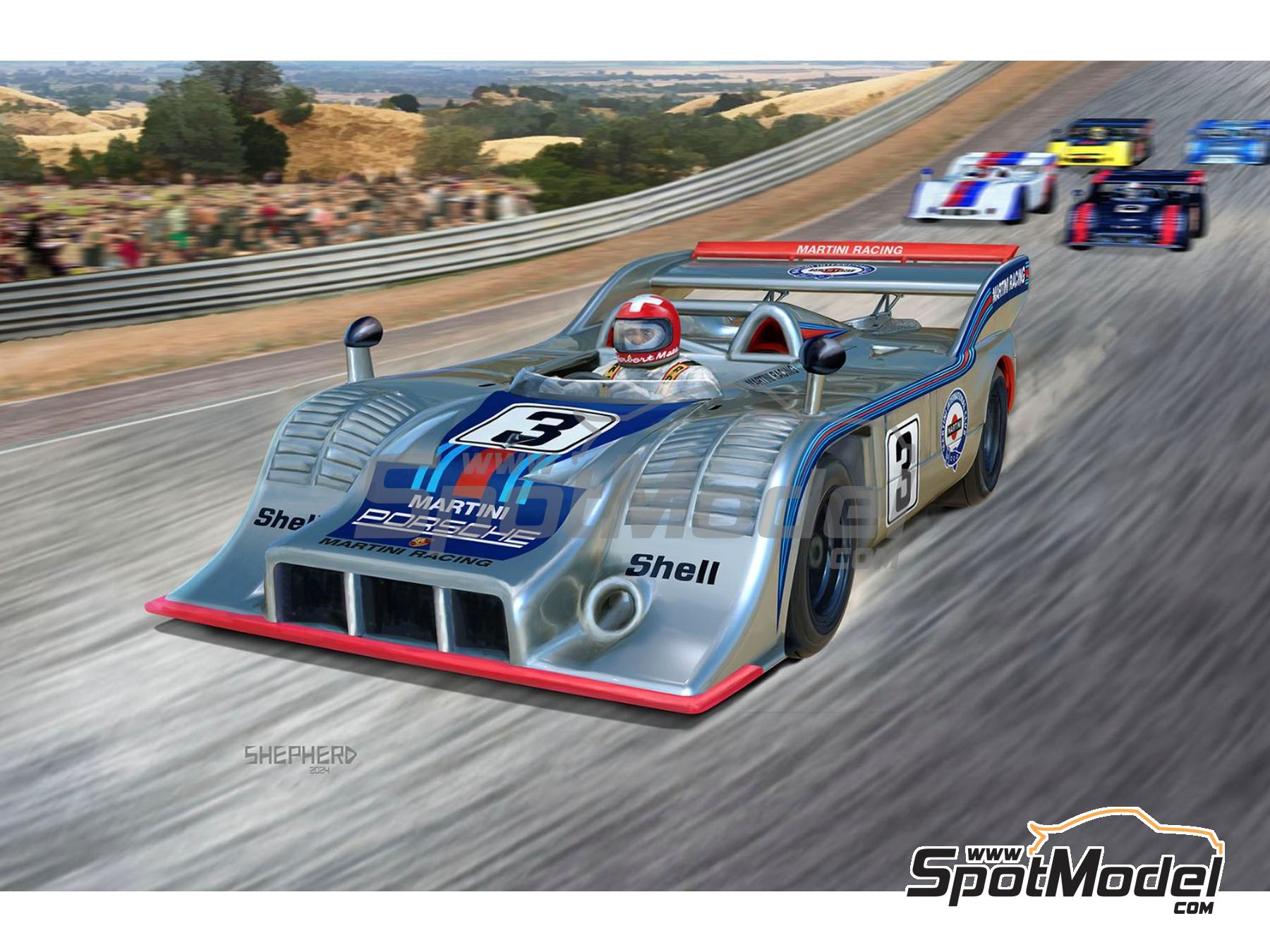 Image 9: Porsche 917/10 Martini Racing Team - Interserie 1974 | Scale model kit in 1/32 scale manufactured by Revell (ref. REV07738, also 4009803077383 and 07738)
