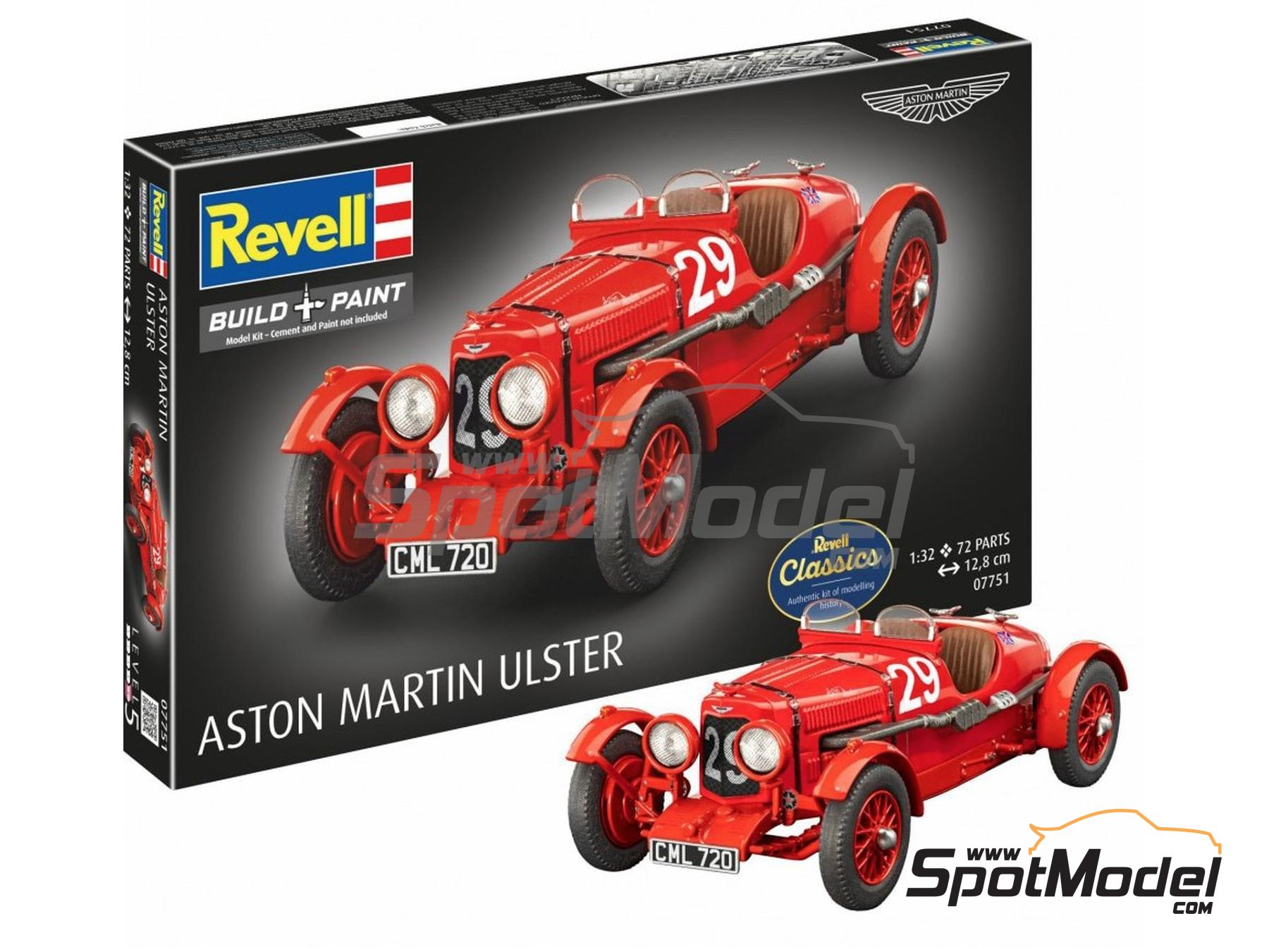 Image 1: Aston Martin Ulster Aston Martin Ltd. Team - 24 Hours Le Mans 1935 | Scale model kit in 1/32 scale manufactured by Revell (ref.&nbsp;REV07751, also 4009803077512 and 07751)