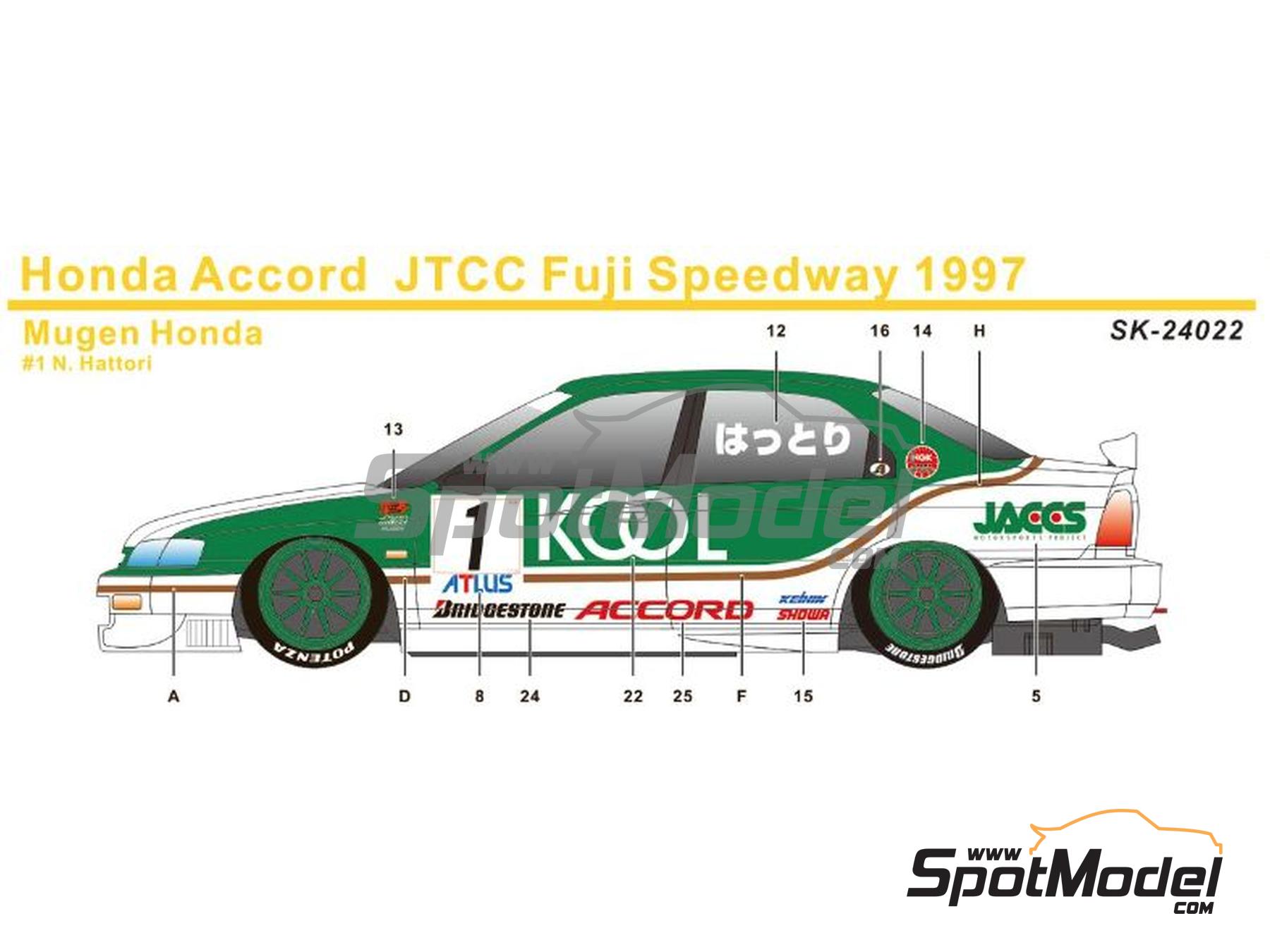 SK Decals SK24022: Marking / livery 1/24 scale - Honda Accord VTEC ...