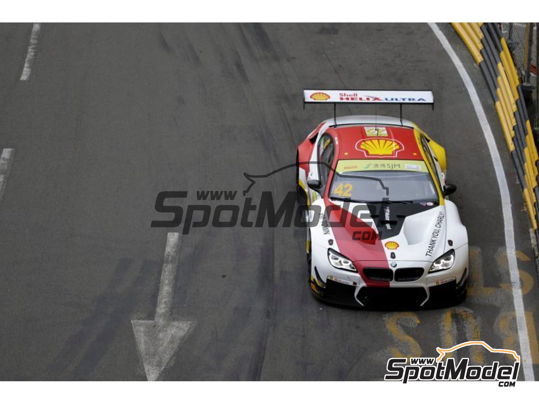 Image 9: BMW M6 GT3 Equipo Schnitzer Shell - Macau FIA GT World Cup Championship 2018 | Decoraci&oacute;n en escala&nbsp;1/24 fabricado por SK Decals (ref.&nbsp;SK-24081, tambien SK24081)
