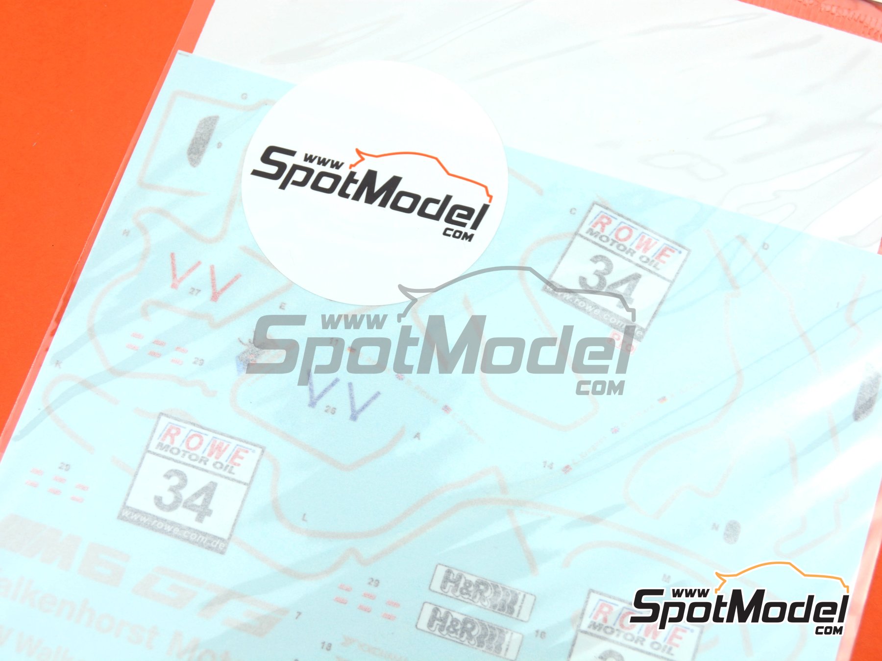 Image 4: BMW M6 GT3 Walkenhorst Motorsport Team - VLN N&uuml;rburgring Endurance Series 2018 | Marking / livery in 1/24 scale manufactured by SK Decals (ref.&nbsp;SK-24086, also SK24086)