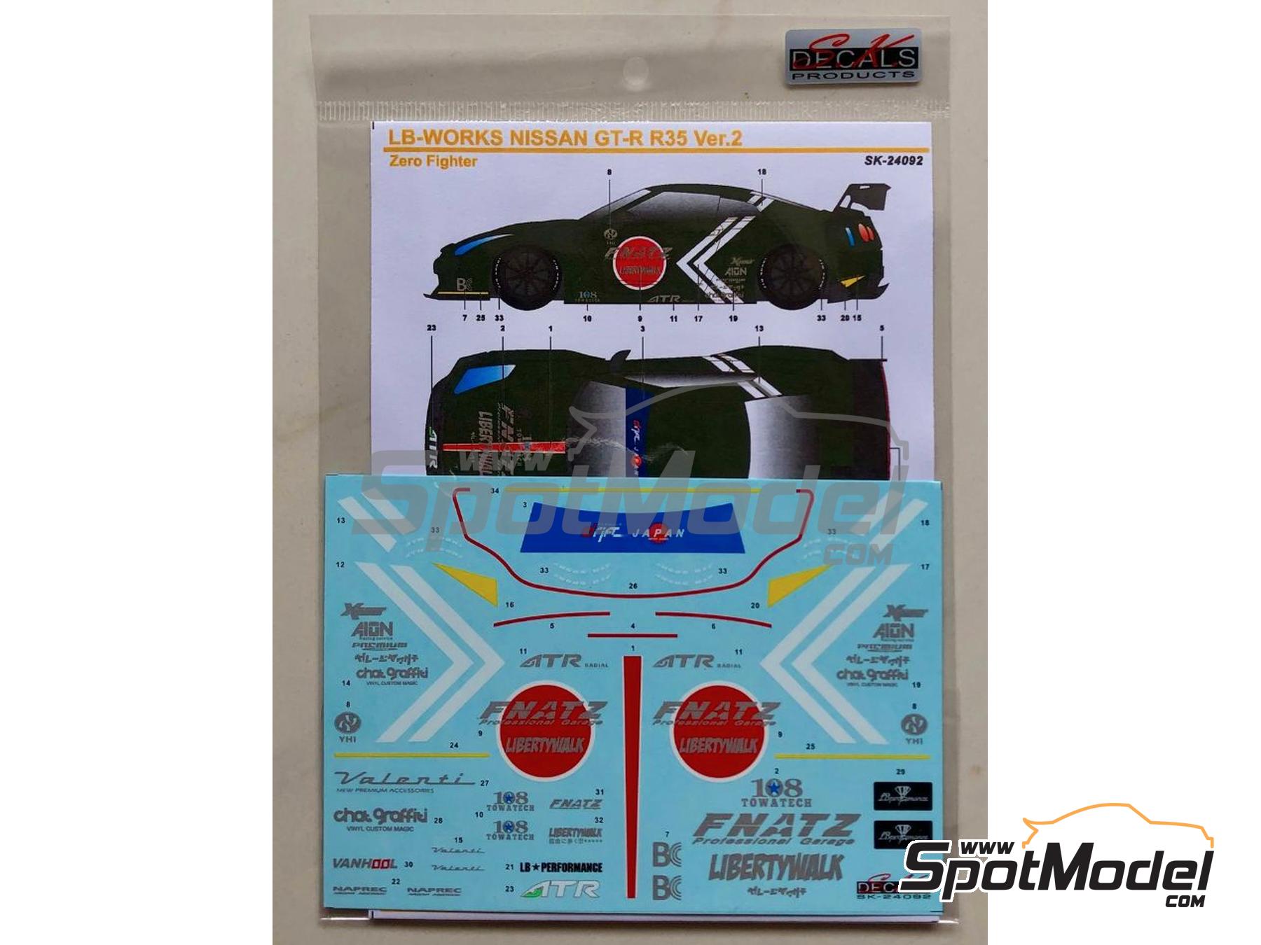 SK Decals SK24092: Marking / livery 1/24 scale - Liberty Walk LB Works ...