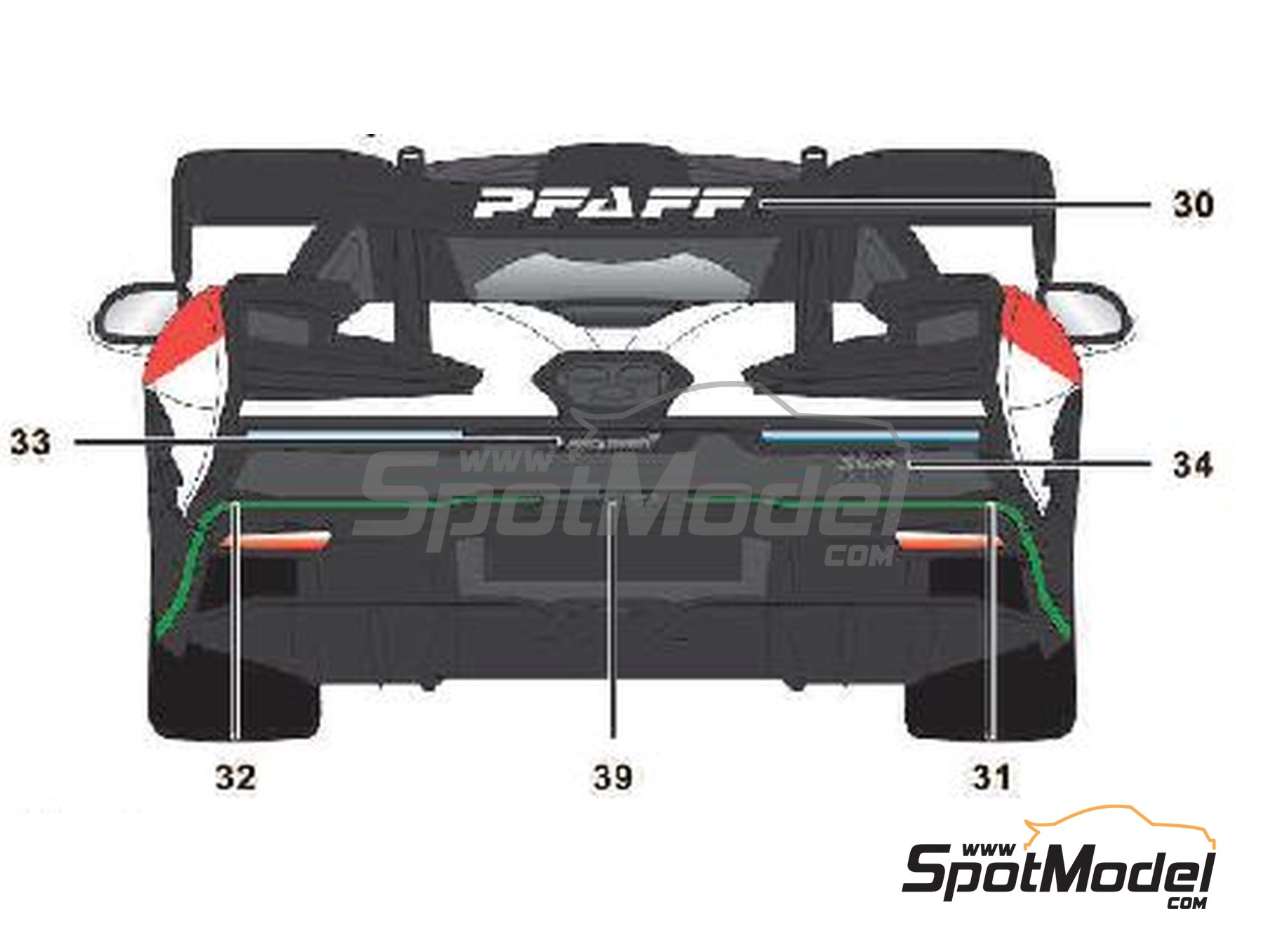 Image 5: McLaren Senna patrocinado por Richard Mille | Decoraci&oacute;n en escala&nbsp;1/24 fabricado por SK Decals (ref.&nbsp;SK-24129, tambien SK24129)