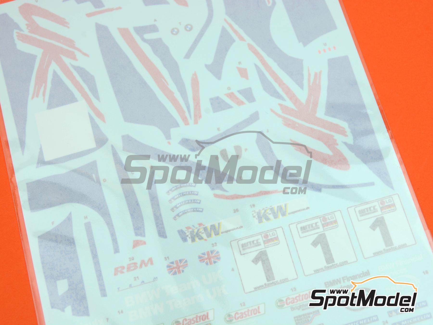Image 7: BMW 320i E46 Equipo BMW Team UK - Campeonato del Mundo de Turismos (WTCC) 2005 | Decoraci&oacute;n en escala&nbsp;1/24 fabricado por SK Decals (ref.&nbsp;SK-24142, tambien SK24142)