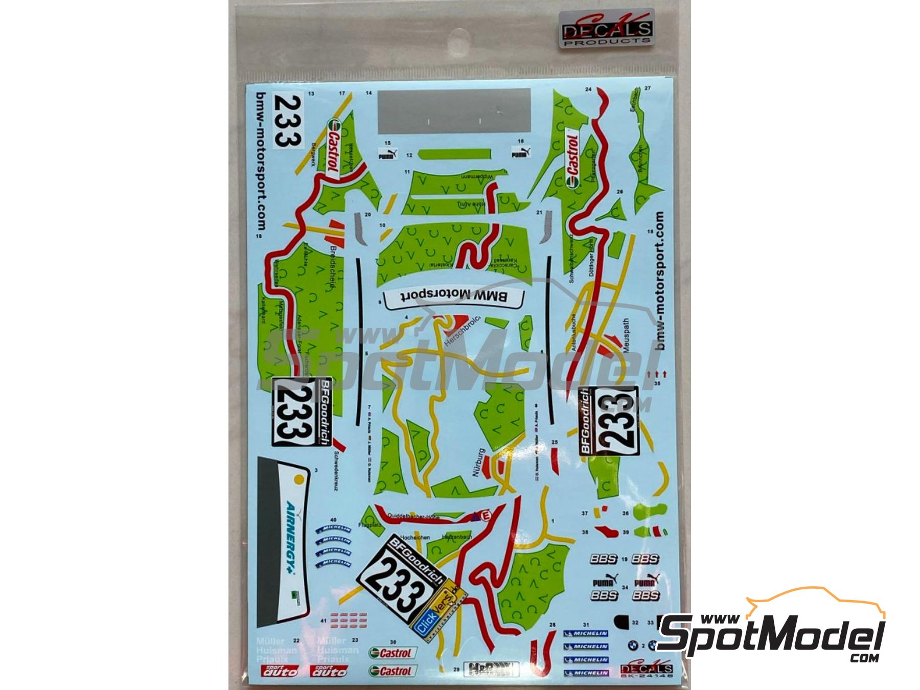 Image 5: BMW 320i E46 Equipo Schubert Motorsport - VLN N&uuml;rburgring Endurance Series 2005 | Decoraci&oacute;n en escala&nbsp;1/24 fabricado por SK Decals (ref.&nbsp;SK-24148, tambien SK24148)
