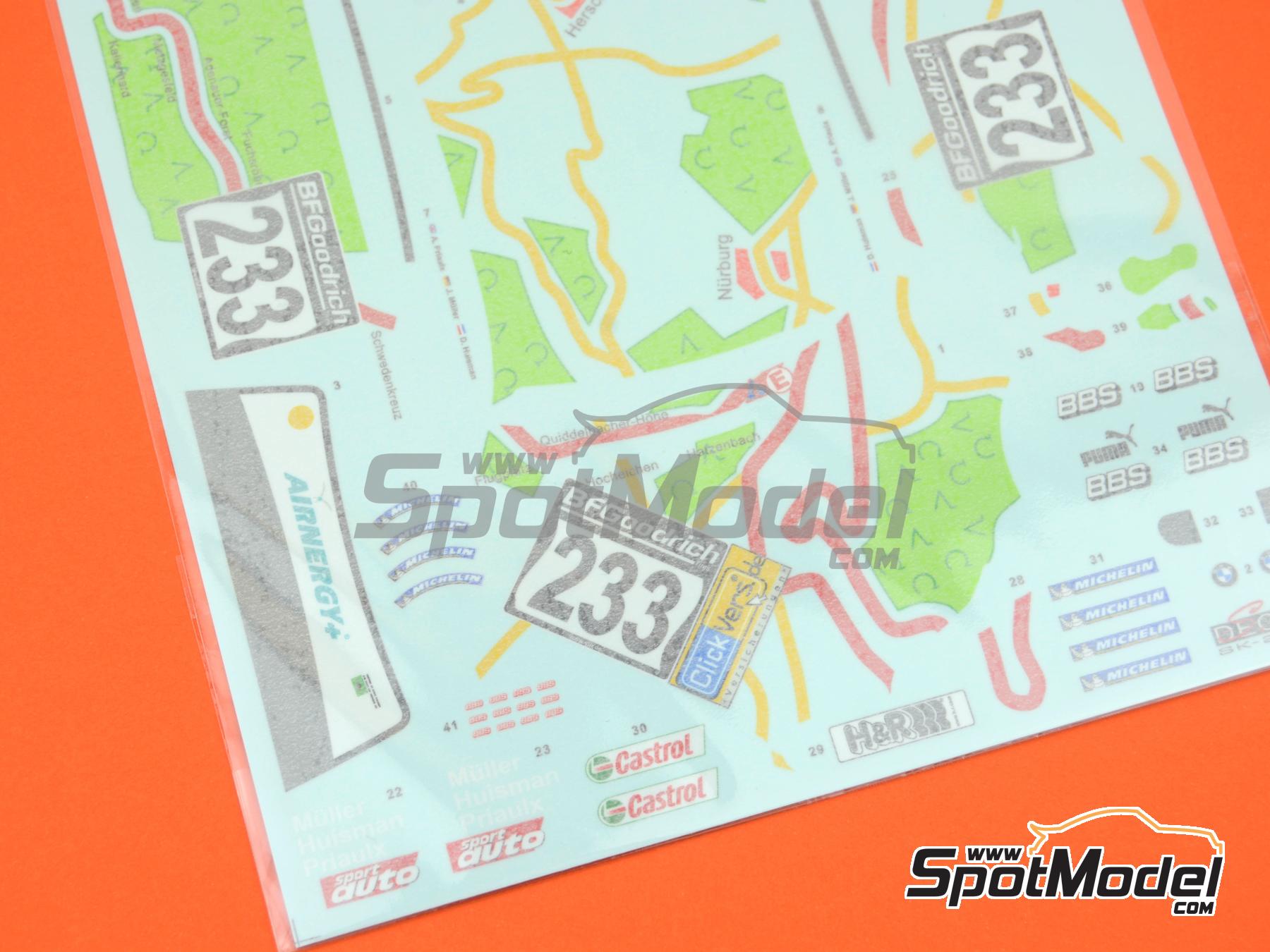 Image 7: BMW 320i E46 Equipo Schubert Motorsport - VLN N&uuml;rburgring Endurance Series 2005 | Decoraci&oacute;n en escala&nbsp;1/24 fabricado por SK Decals (ref.&nbsp;SK-24148, tambien SK24148)