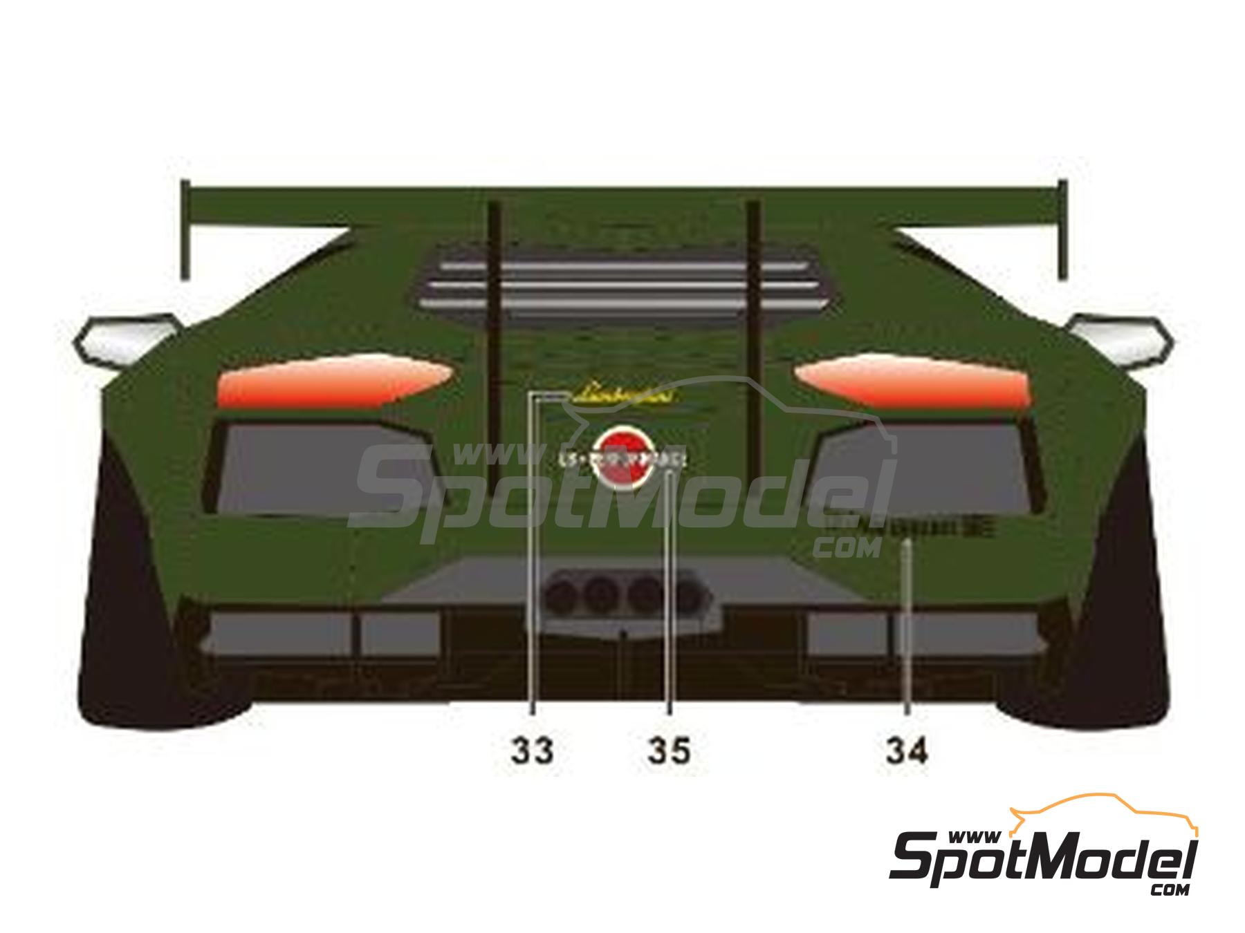 Image 4: Lamborghini Aventador Liberty Walk LB Works Version 1 Zero Fighter | Marking / livery in 1/24 scale manufactured by SK Decals (ref. SK-24162, also SK24162)