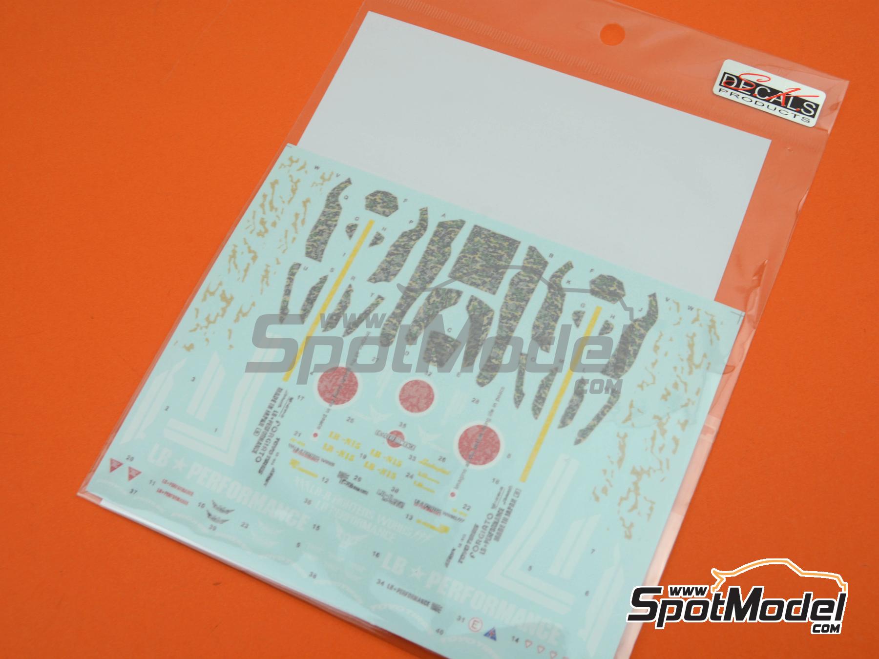 Image 7: Lamborghini Aventador Liberty Walk LB Works Version 1 Zero Fighter | Marking / livery in 1/24 scale manufactured by SK Decals (ref. SK-24162, also SK24162)