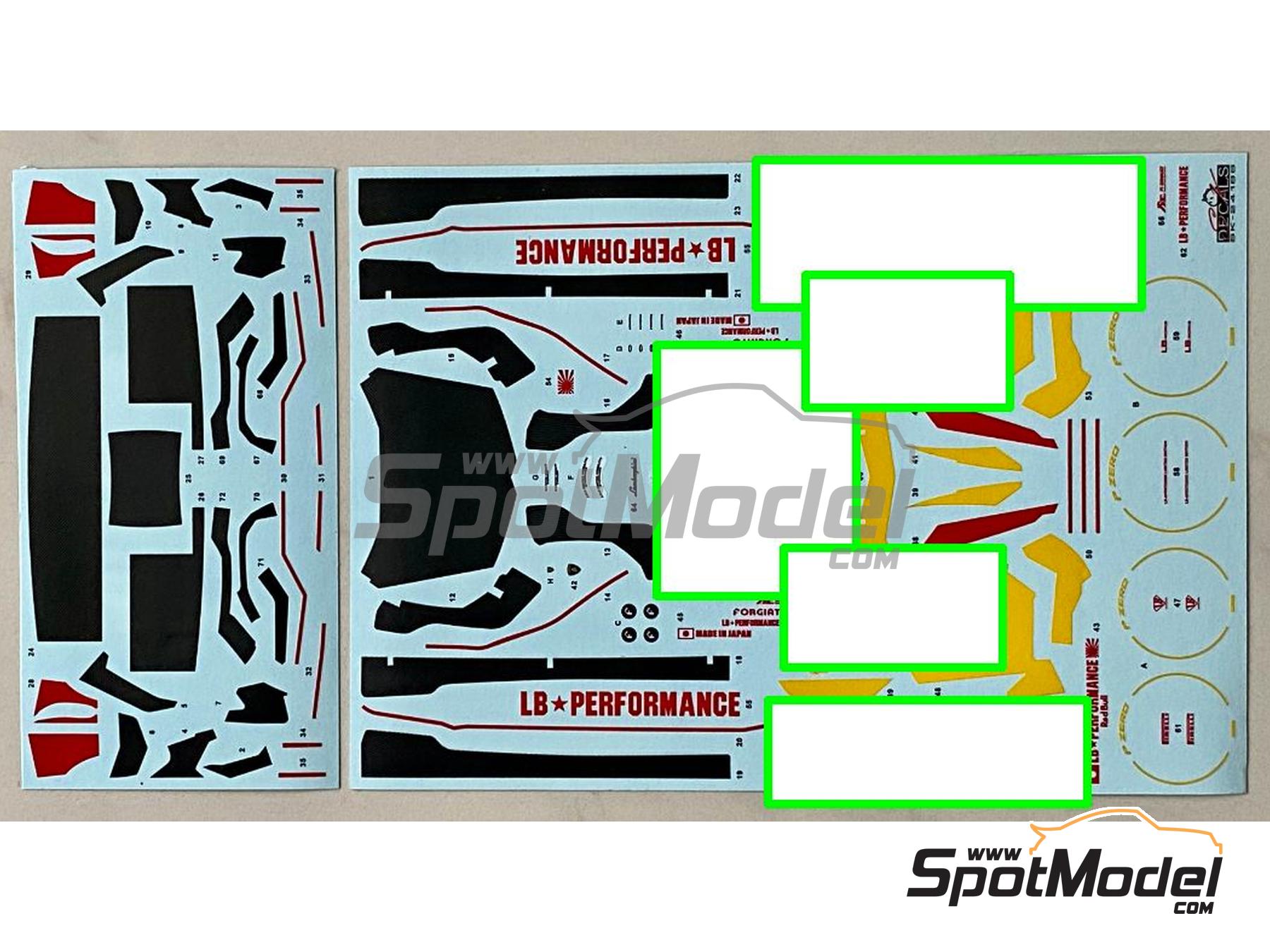 Image 1: Lamborghini Aventador Liberty Walk LB Works Version 1 RB | Marking / livery in 1/24 scale manufactured by SK Decals (ref. SK-24166, also SK24166)