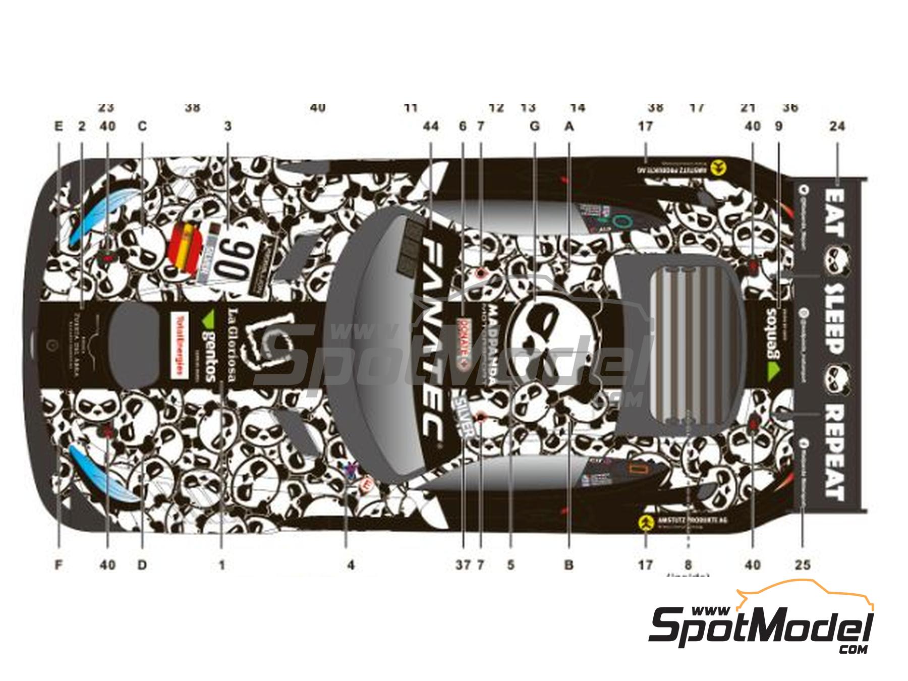 Image 3: Mercedes AMG GT3 Evo Equipo Madpanda Motorsport patrocinado por GI Grupo Indi - TotalEnergies 24 horas de Spa 2021 | Decoraci&oacute;n en escala&nbsp;1/24 fabricado por SK Decals (ref.&nbsp;SK-24174, tambien SK24174)
