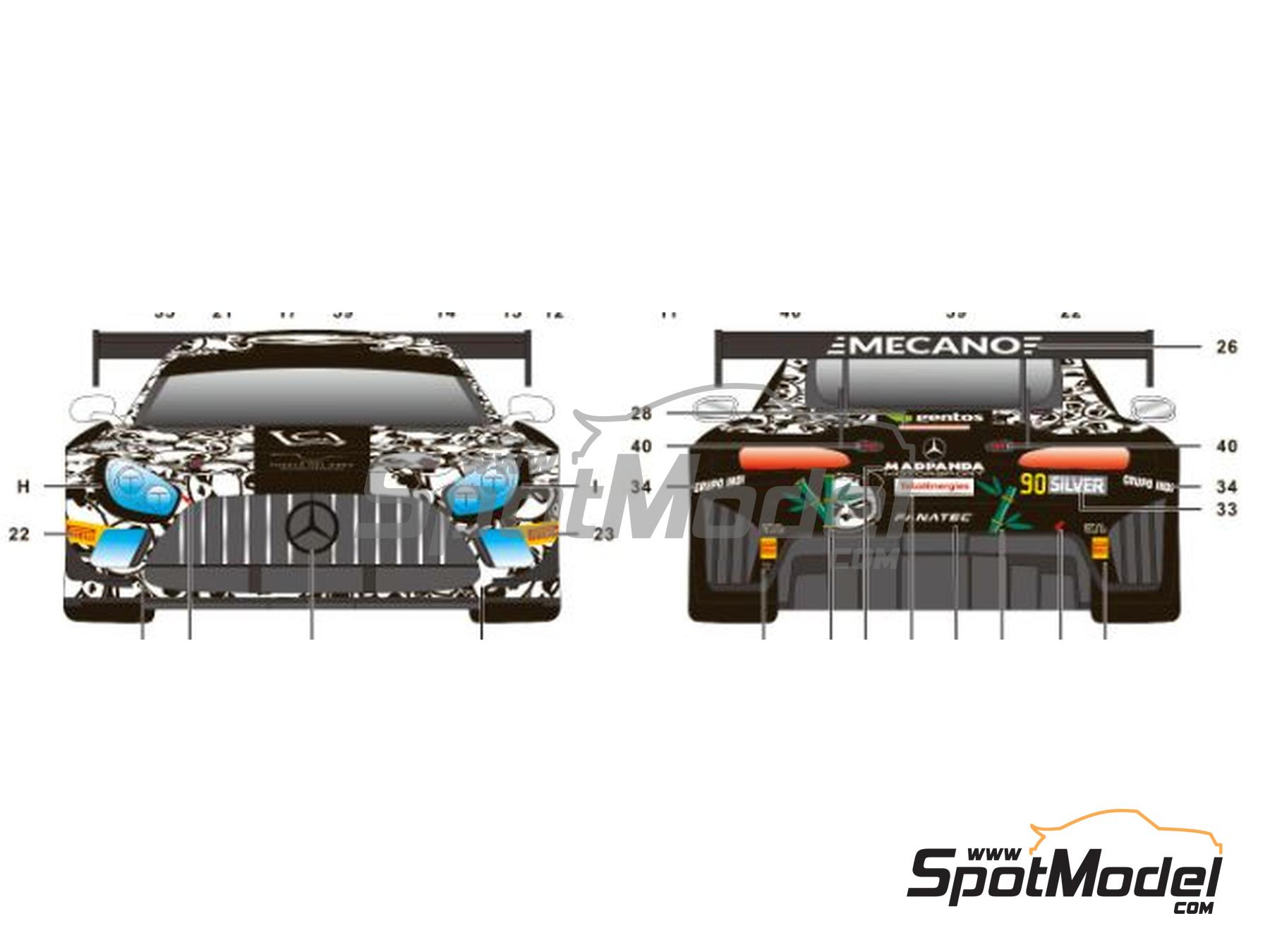 Image 5: Mercedes AMG GT3 Evo Equipo Madpanda Motorsport patrocinado por GI Grupo Indi - TotalEnergies 24 horas de Spa 2021 | Decoraci&oacute;n en escala&nbsp;1/24 fabricado por SK Decals (ref.&nbsp;SK-24174, tambien SK24174)