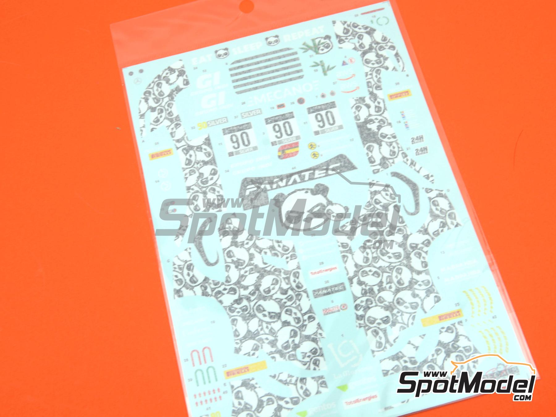 Image 8: Mercedes AMG GT3 Evo Equipo Madpanda Motorsport patrocinado por GI Grupo Indi - TotalEnergies 24 horas de Spa 2021 | Decoraci&oacute;n en escala&nbsp;1/24 fabricado por SK Decals (ref.&nbsp;SK-24174, tambien SK24174)