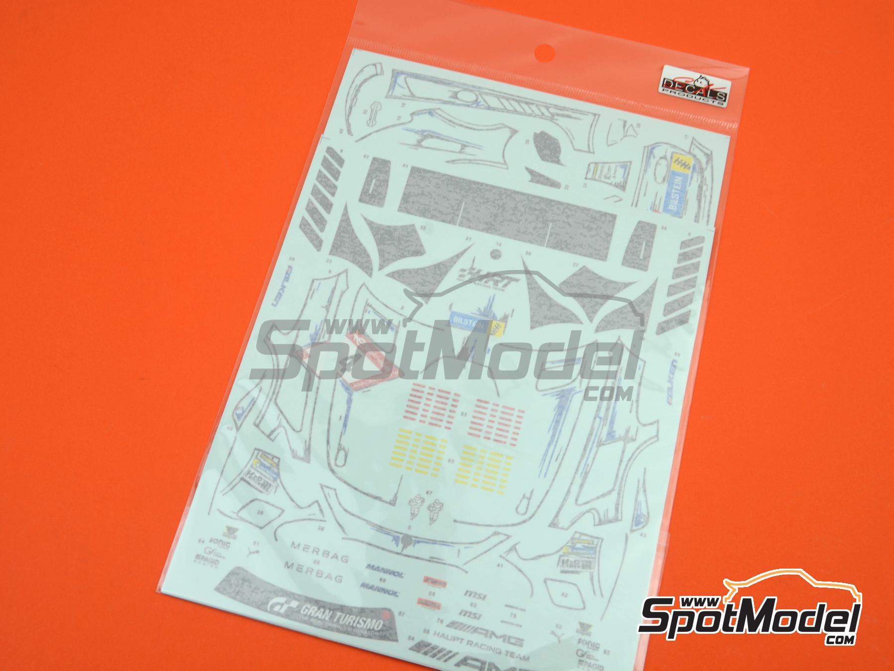 Image 8: Mercedes AMG GT3 Evo Equipo Haupt Racing patrocinado por Bilstein - 24 Horas de N&uuml;rburgring 2023 | Decoraci&oacute;n en escala&nbsp;1/24 fabricado por SK Decals (ref.&nbsp;SK-24175)