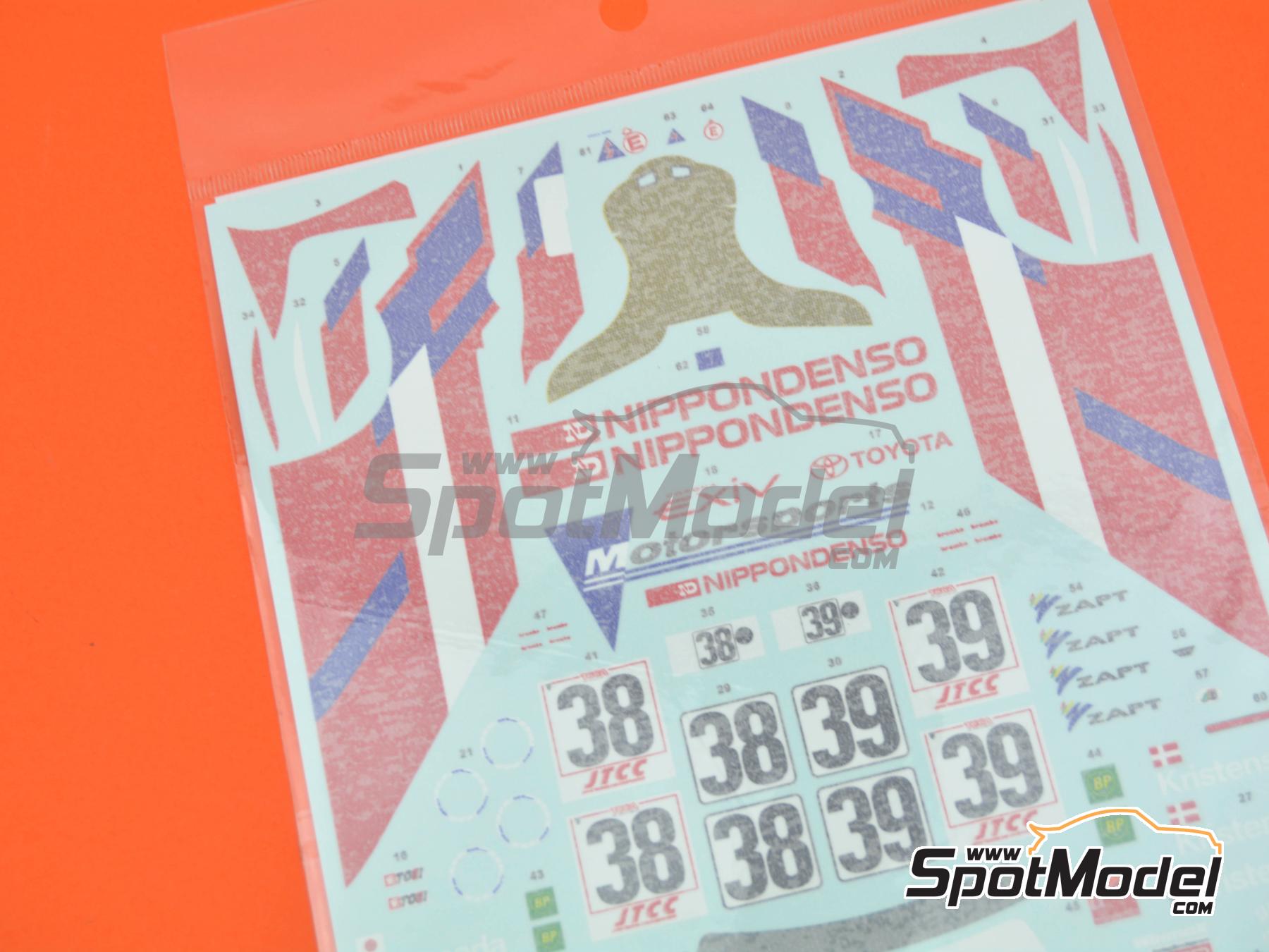Image 7: Toyota Corona Exiv Cerumo Team sponsored by Nippondenso - Japan Touring Car Championship (JTCC) 1995 | Marking / livery in 1/24 scale manufactured by SK Decals (ref.&nbsp;SK-24198, also SK24198)