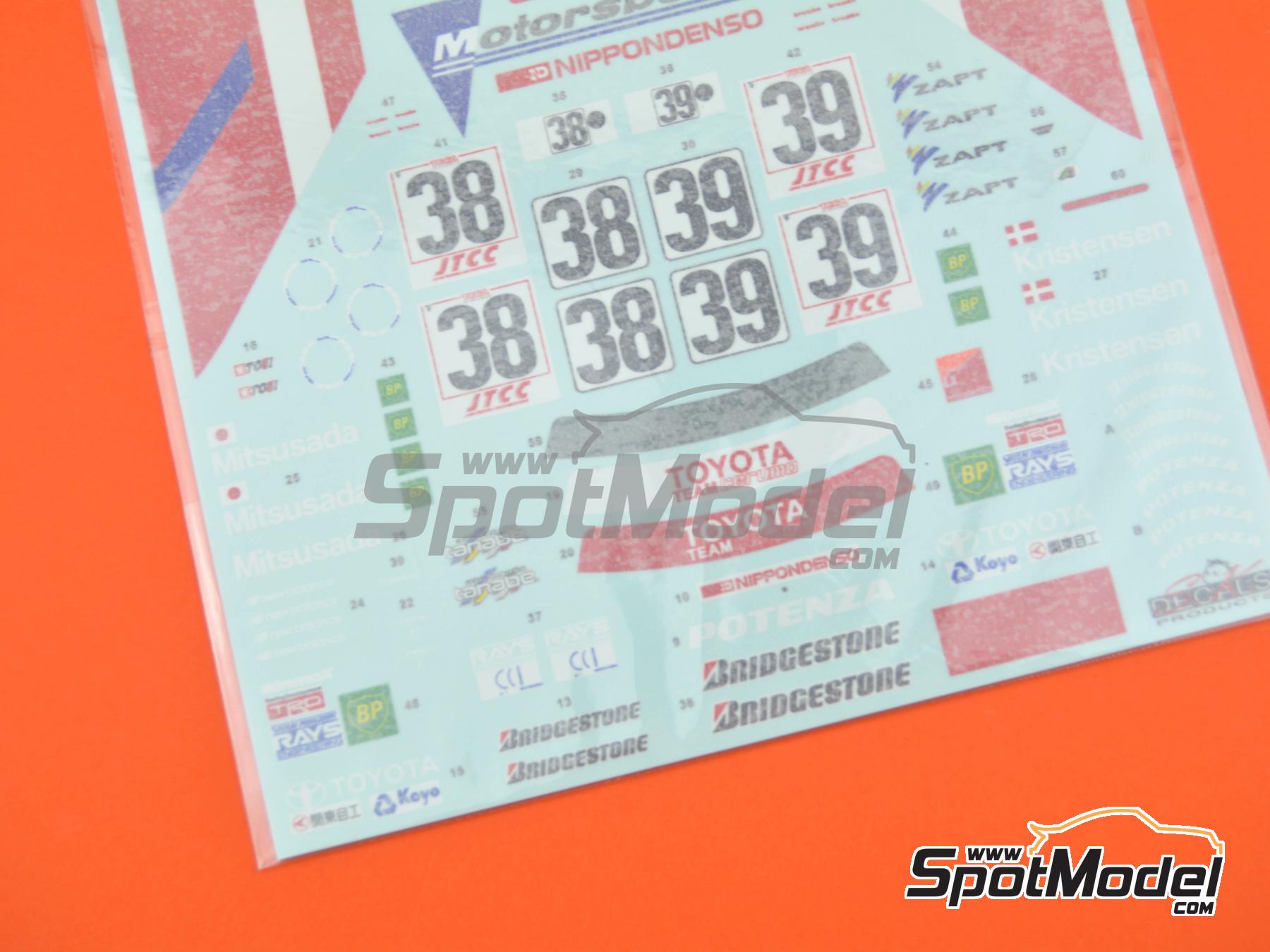 Image 8: Toyota Corona Exiv Cerumo Team sponsored by Nippondenso - Japan Touring Car Championship (JTCC) 1995 | Marking / livery in 1/24 scale manufactured by SK Decals (ref.&nbsp;SK-24198, also SK24198)