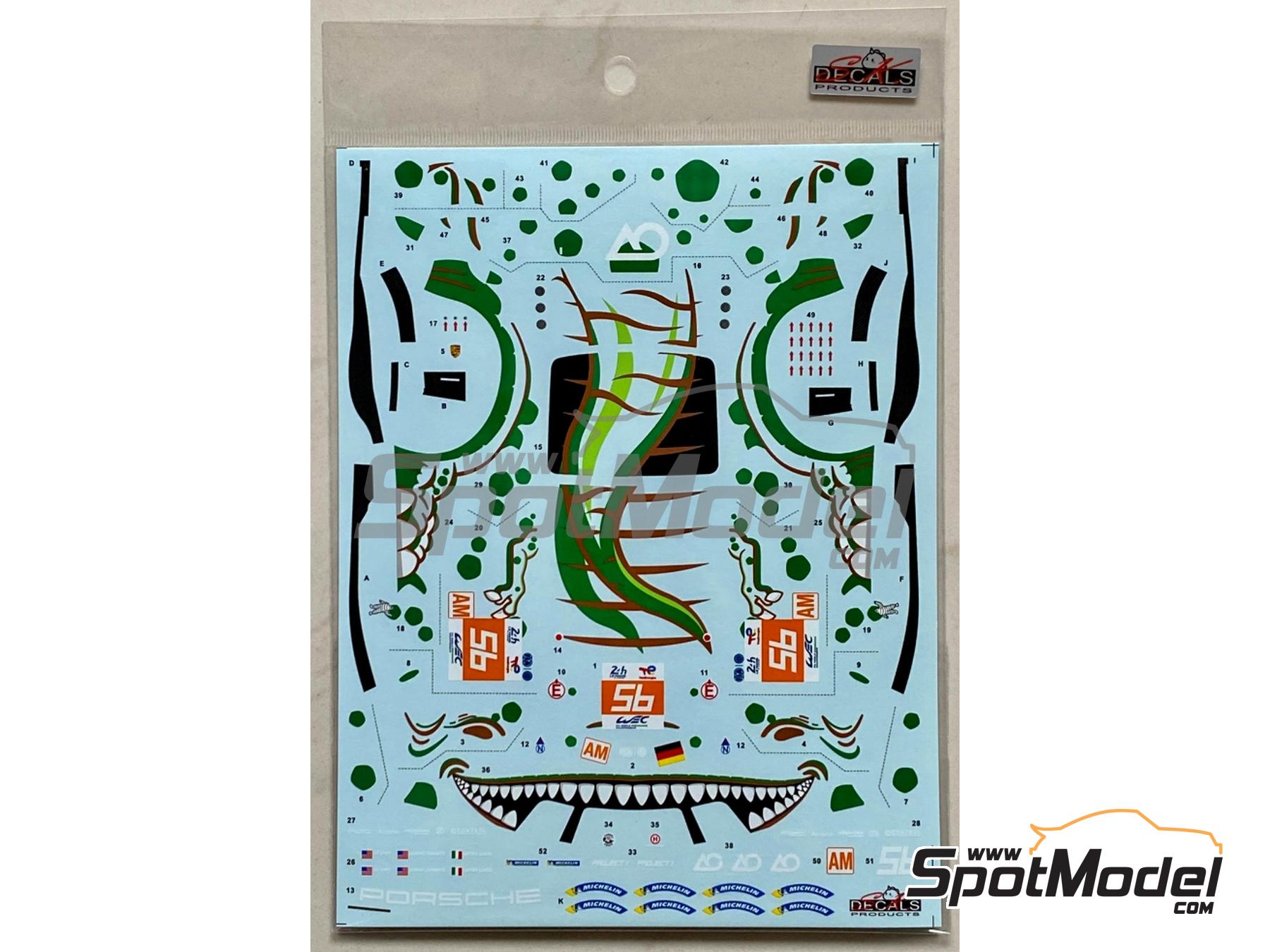 Image 5: Porsche 911 RSR-19 Equipo Project 1-AO - 24 Horas de Le Mans 2023 | Decoraci&oacute;n en escala&nbsp;1/24 fabricado por SK Decals (ref.&nbsp;SK-24199, tambien SK24199)