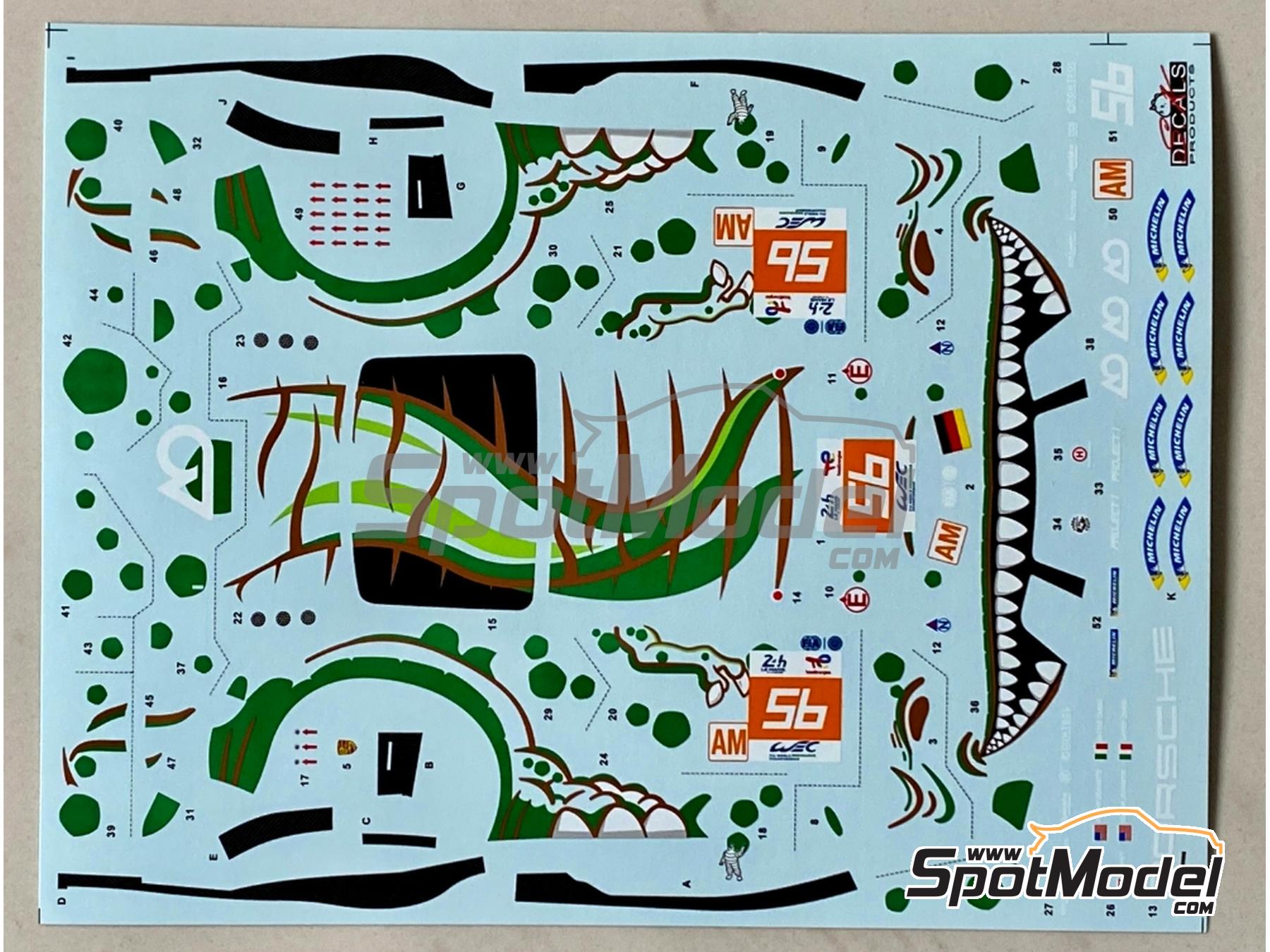 Image 6: Porsche 911 RSR-19 Equipo Project 1-AO - 24 Horas de Le Mans 2023 | Decoraci&oacute;n en escala&nbsp;1/24 fabricado por SK Decals (ref.&nbsp;SK-24199, tambien SK24199)