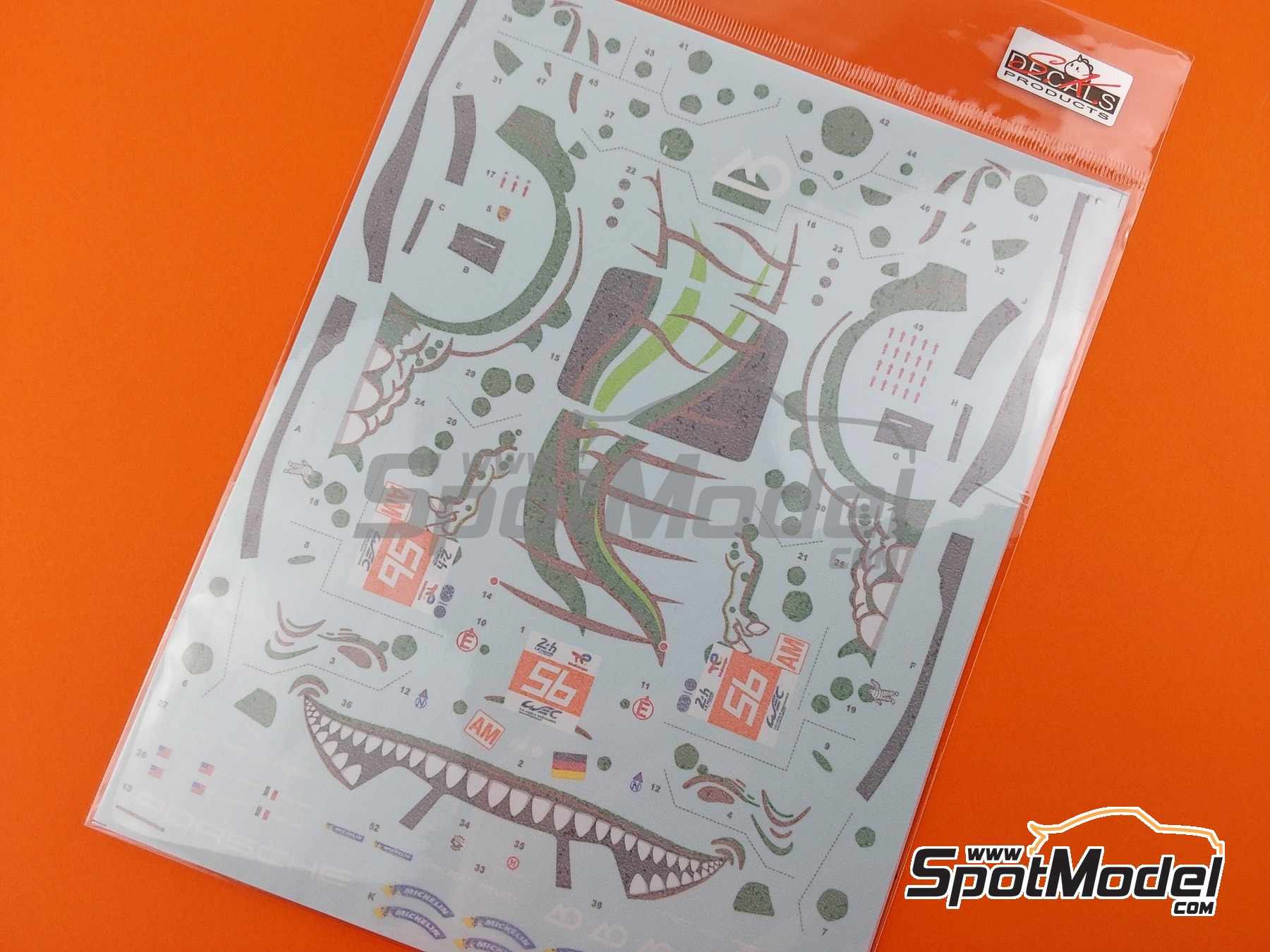 Image 8: Porsche 911 RSR-19 Equipo Project 1-AO - 24 Horas de Le Mans 2023 | Decoraci&oacute;n en escala&nbsp;1/24 fabricado por SK Decals (ref.&nbsp;SK-24199, tambien SK24199)