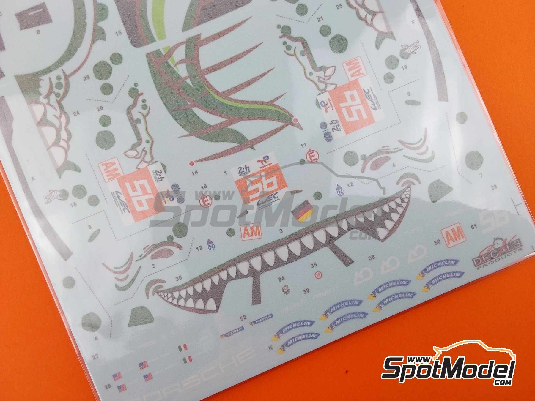 Image 10: Porsche 911 RSR-19 Equipo Project 1-AO - 24 Horas de Le Mans 2023 | Decoraci&oacute;n en escala&nbsp;1/24 fabricado por SK Decals (ref.&nbsp;SK-24199, tambien SK24199)