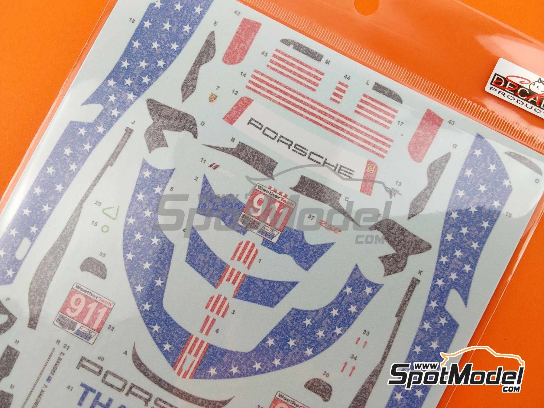 Image 13: Porsche 911 RSR-19 Porsche GT Team sponsored by Tag Heuer - 12 Hours Sebring 2020 | Marking / livery in 1/24 scale manufactured by SK Decals (ref.&nbsp;SK-24200, also SK24200)