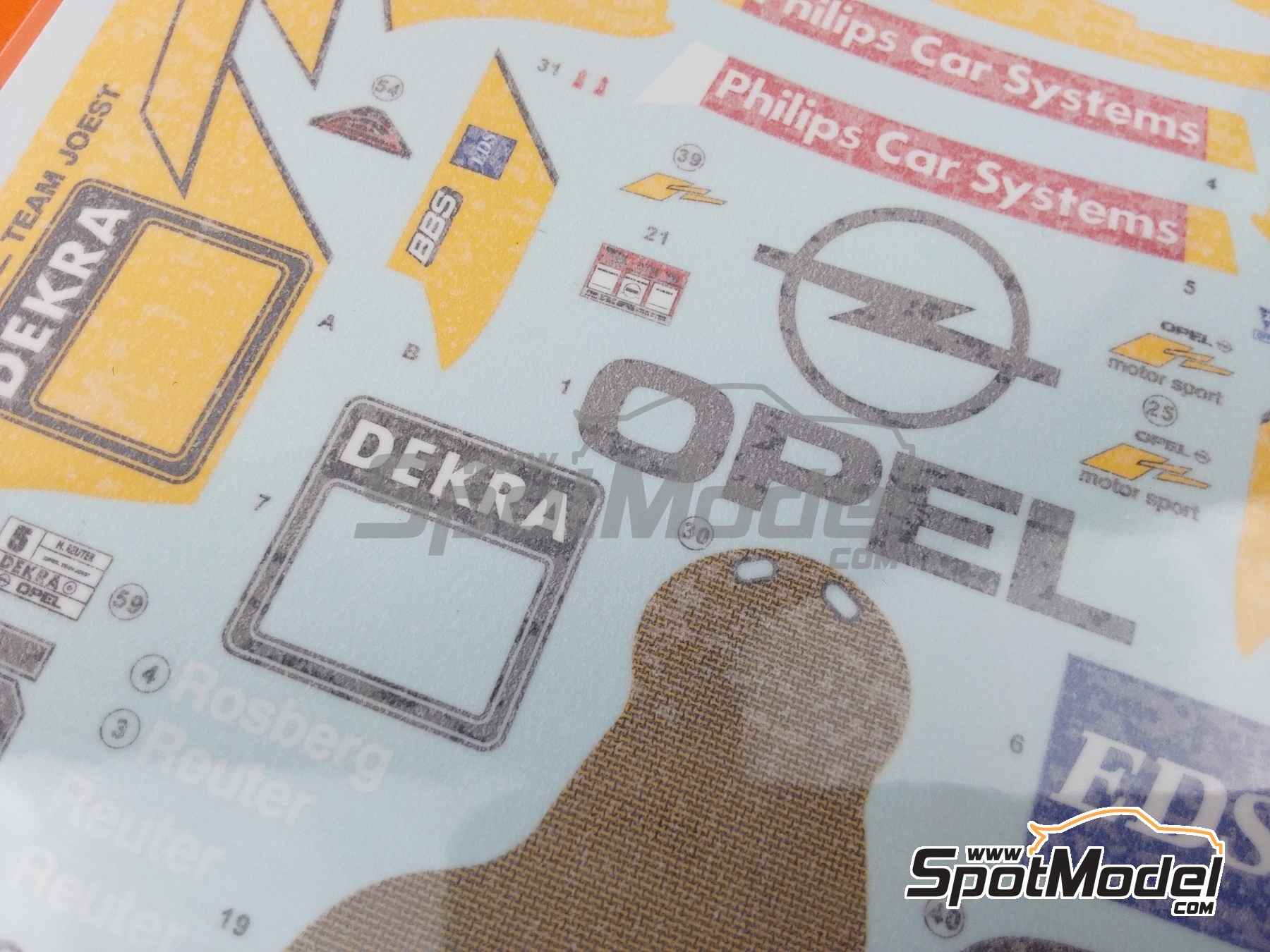 Image 6: Opel Calibra V6 4X4 Joest Racing Team sponsored by Mobil 1 - DTM - Deutsche Tourenwagen Masters 1994 | Marking / livery in 1/24 scale manufactured by SK Decals (ref. SK-24211)