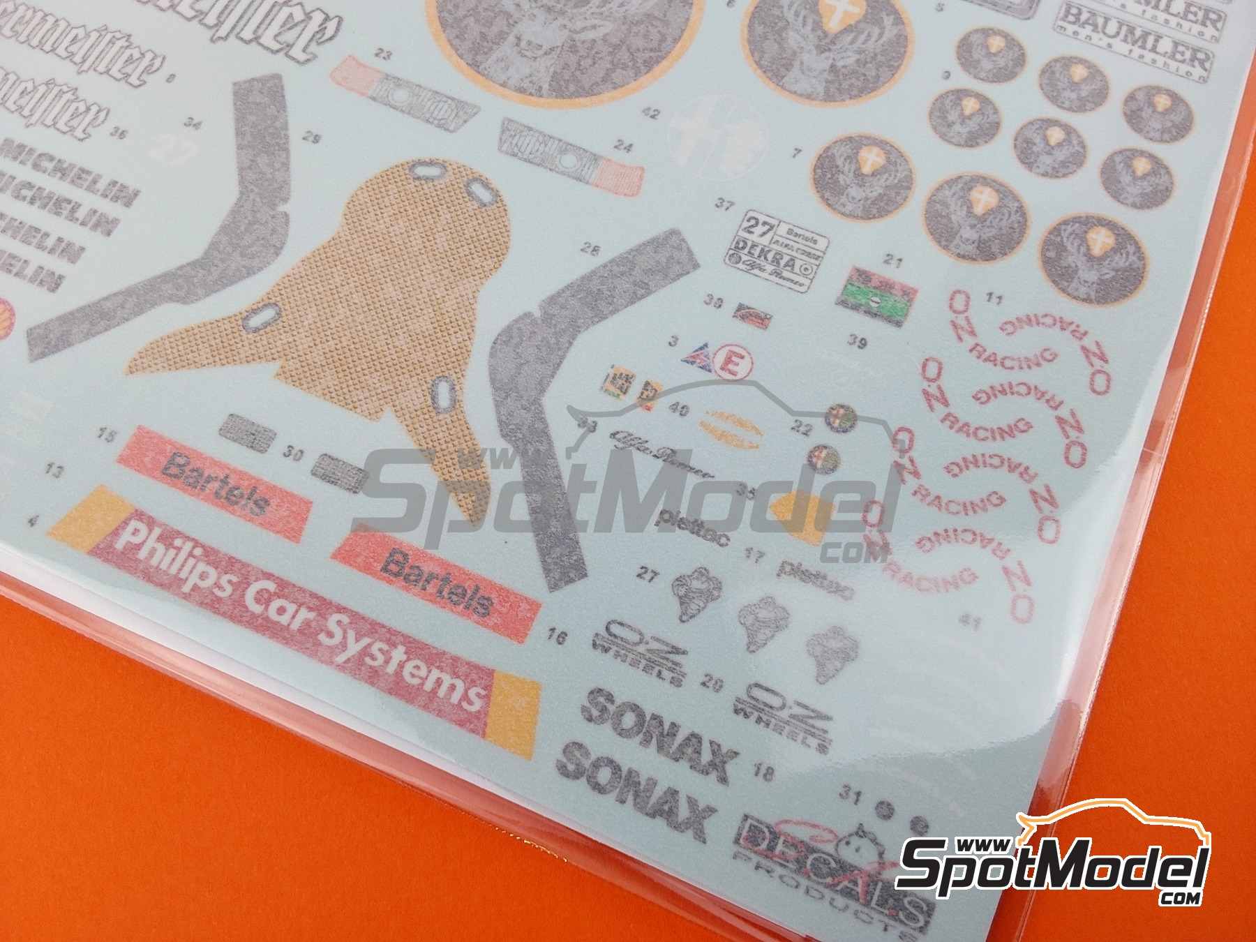 Image 7: Alfa Romeo 155 V6 Ti Schübel Engineering Team sponsored by Jagermeister - DTM - Deutsche Tourenwagen Masters 1994 | Marking / livery in 1/24 scale manufactured by SK Decals (ref. SK-24213, also SK24213)