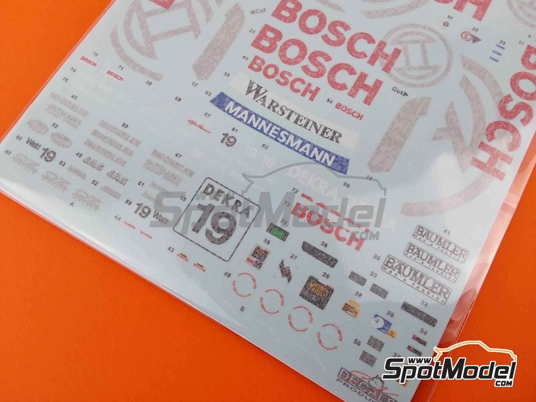 Image 8: Alfa Romeo 155 V6 Ti JAS Motorsport Team sponsored by Bosch - ITC 1996 | Marking / livery in 1/24 scale manufactured by SK Decals (ref.&nbsp;SK-24214, also SK24214)