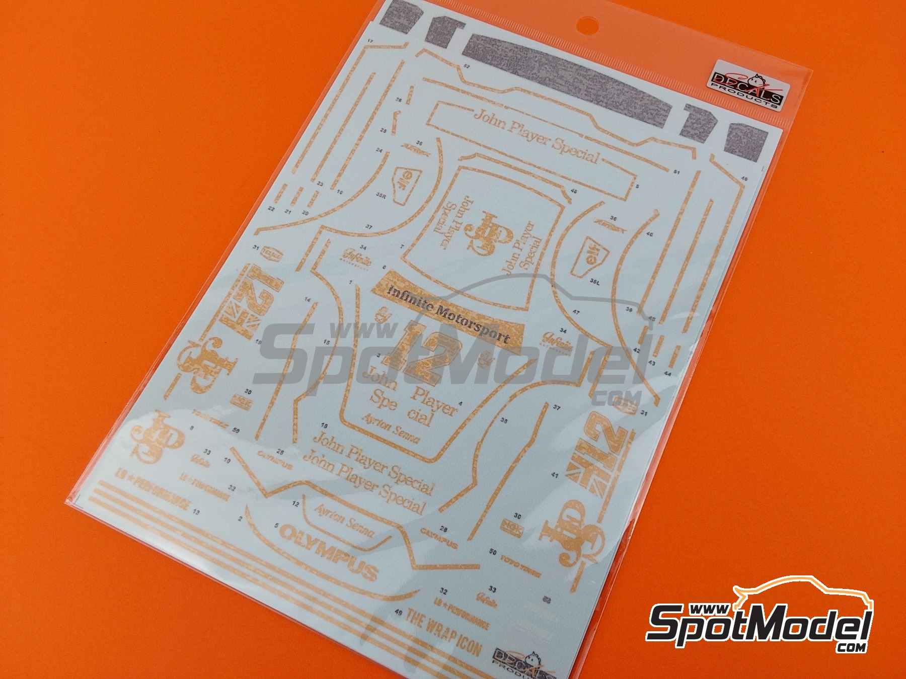 Image 5: Liberty Walk LB Works Nissan R35 GT-R Type 2 (Chrome and Carbon Version) sponsored by John Player Special | Marking / livery in 1/24 scale manufactured by SK Decals (ref. SK-24216)