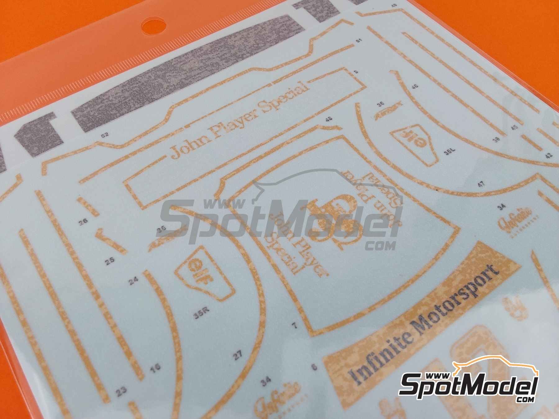 Image 6: Liberty Walk LB Works Nissan R35 GT-R Type 2 (Chrome and Carbon Version) sponsored by John Player Special | Marking / livery in 1/24 scale manufactured by SK Decals (ref. SK-24216)