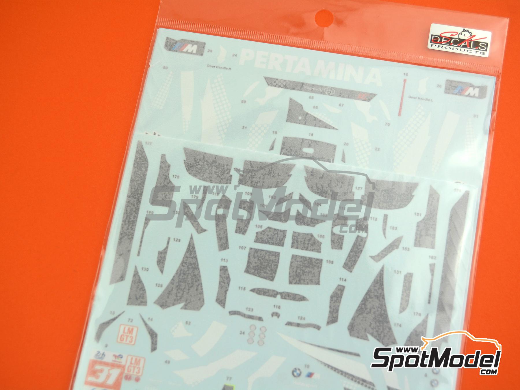 Image 5: BMW M4 GT3 WRT Team sponsored by Pertamax Turbo, Paradine - 24 Hours Le Mans 2024 | Marking / livery in 1/24 scale manufactured by SK Decals (ref.&nbsp;SK-24227)