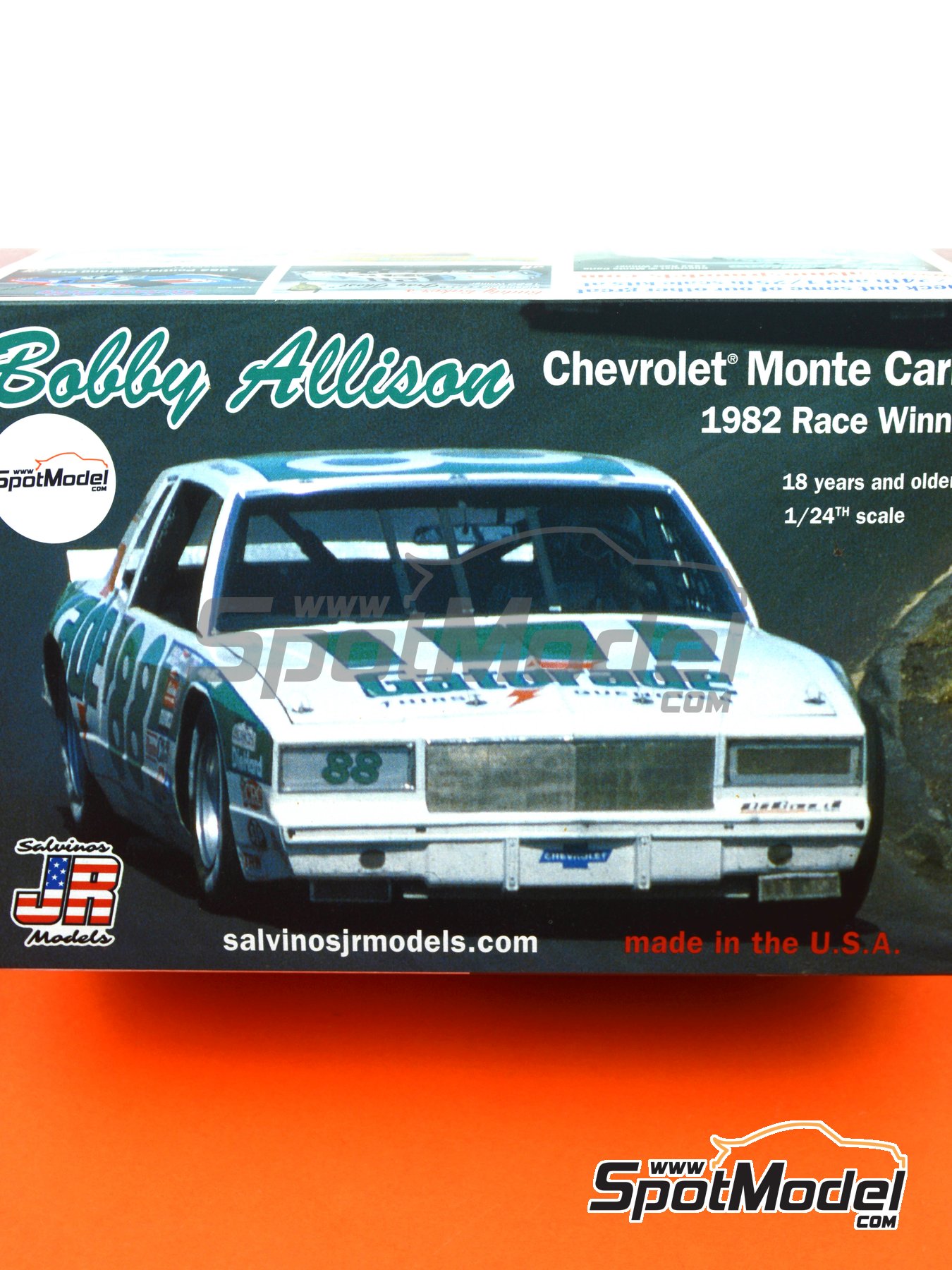 Salvinos Jr Models Model Car Kit 1 24 Scale Chevrolet Monte Carlo Sponsored By Gatorade 88 Robert Arthur Bobby Allison Us Nascar National Association For Stock Car Auto Racing 1982 Ref Salvinos 015 Spotmodel