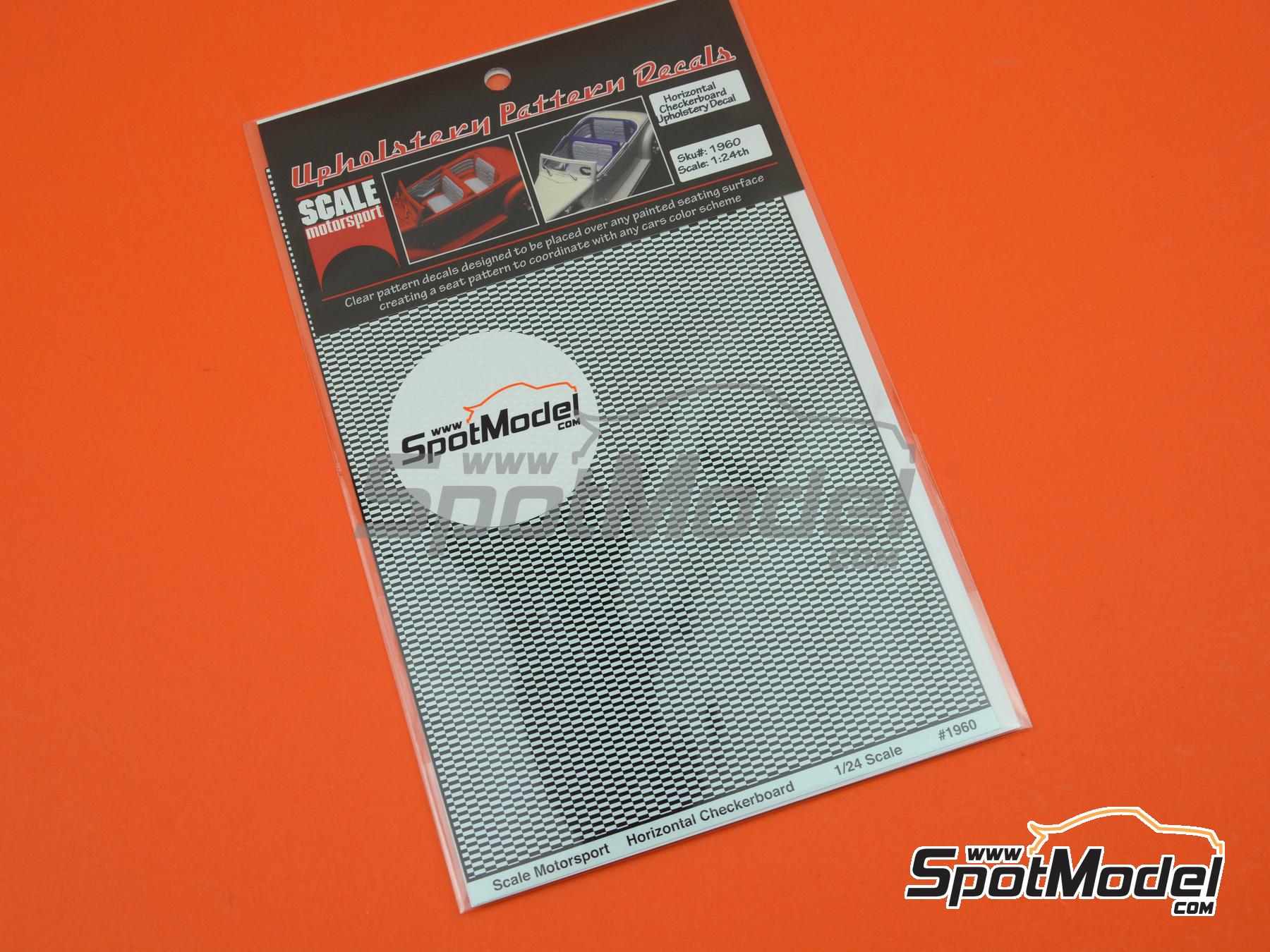 Scale Motorsport 1960: Decals - Horizontal Checkerboard Upholstery (ref ...