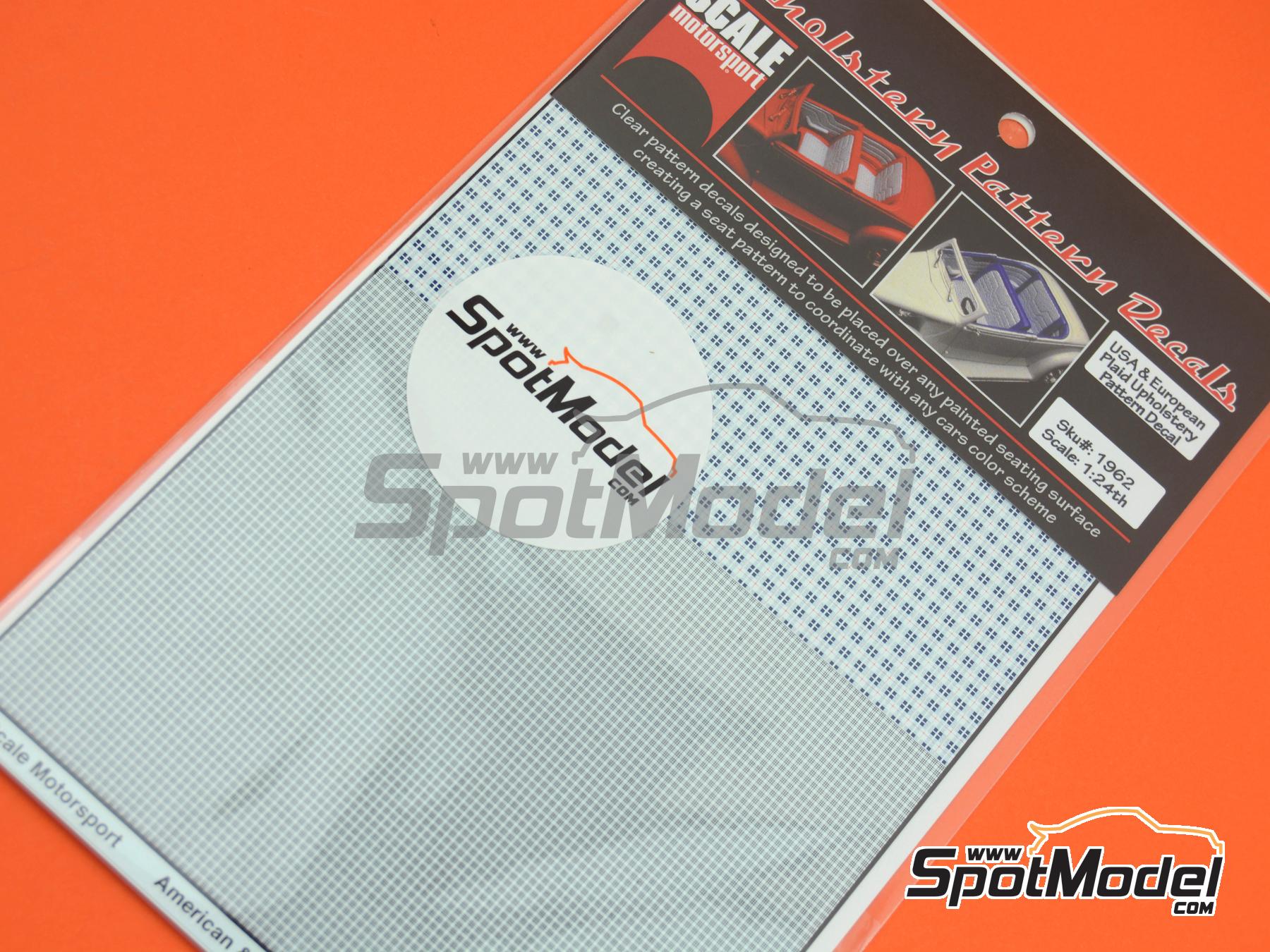 Image 4: American & Euro Plaid Upholstery | Decals manufactured by Scale Motorsport (ref.&nbsp;SM1962, also 1962)