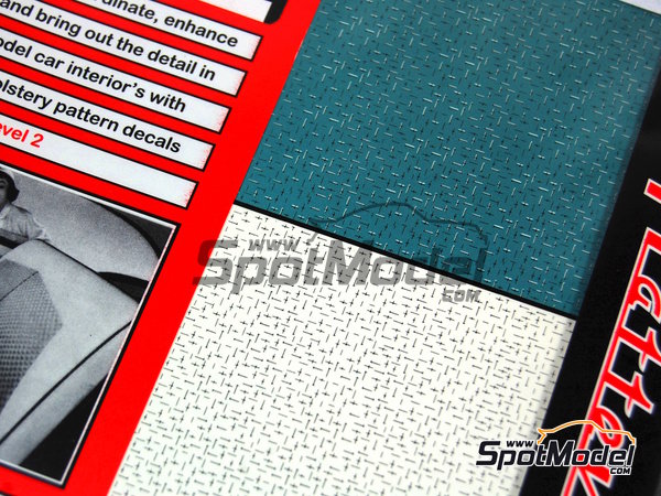 Image 2: Teal brocade Upholstery | Decals manufactured by Scale Motorsport (ref.&nbsp;SM1971, also 1971)