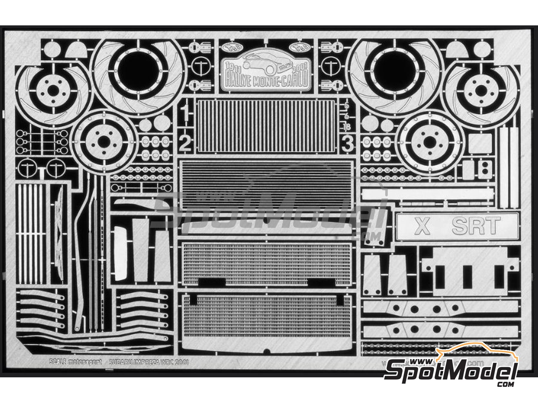 Image 1: Subaru Impreza WRC -  2001 | Detail up set in 1/24 scale manufactured by Scale Motorsport (ref.&nbsp;SM3027, also 3027)